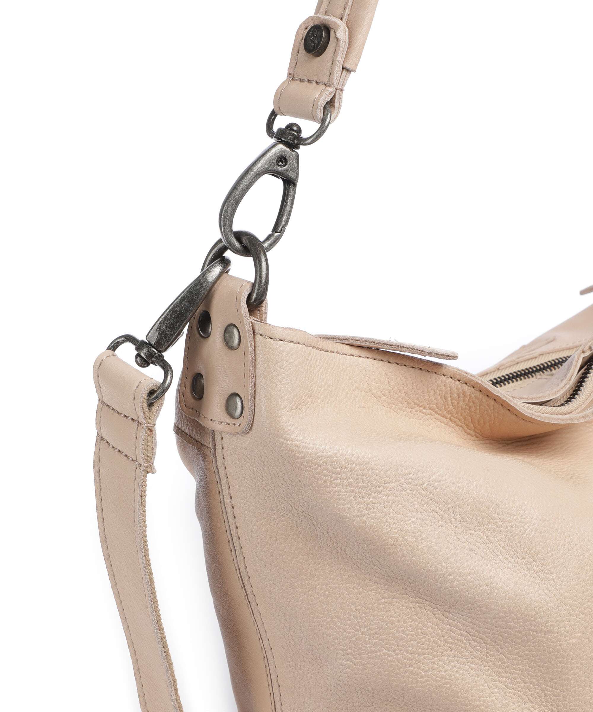 The Chesterfield Brand Washed Waxed Cow Bolivia Hobo tas beige - Image 4