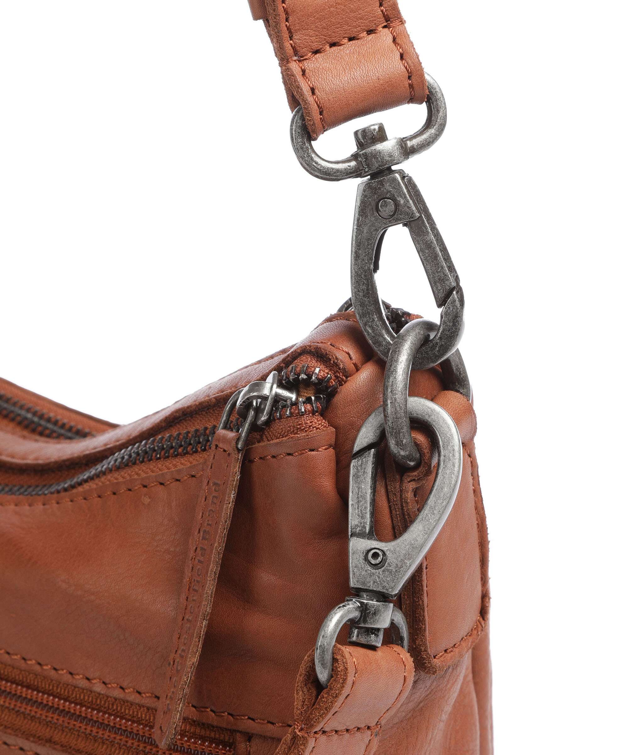The Chesterfield Brand Washed Waxed Cow Caroline Crossbody tas cognac - Image 4