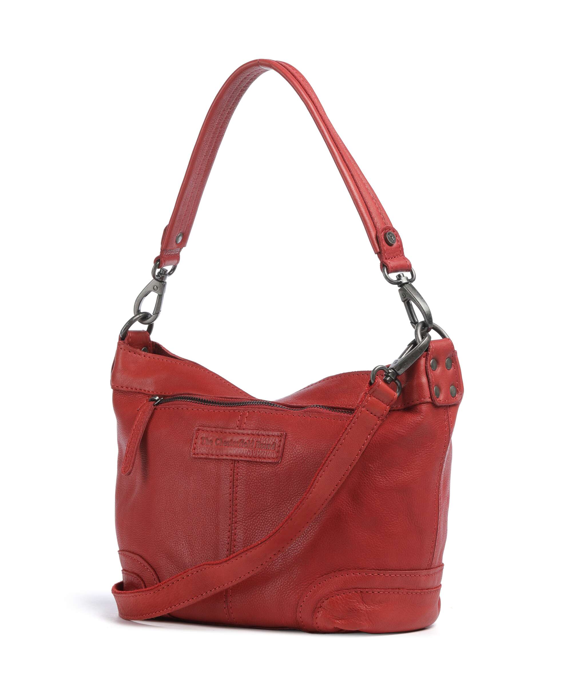 The Chesterfield Brand Washed Waxed Cow Lucy Schoudertas red - Image 2