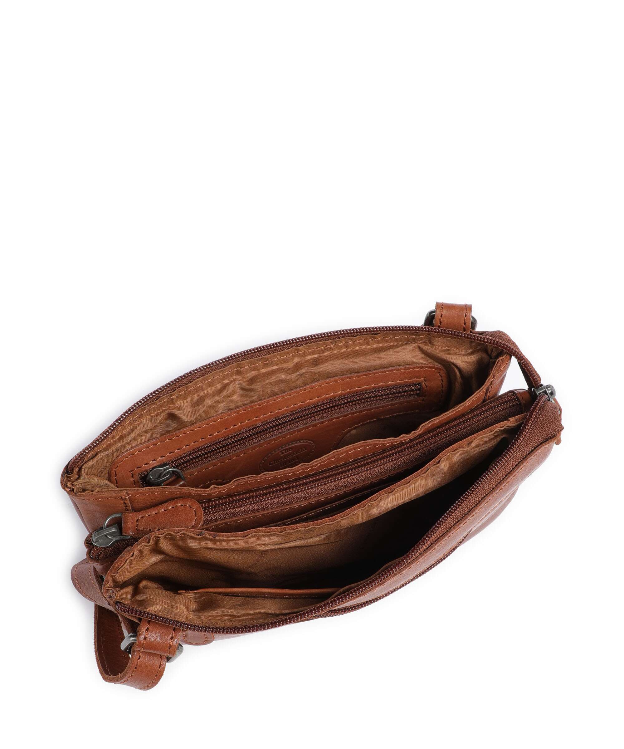 The Chesterfield Brand Washed Waxed Cow Osaka Crossbody tas cognac - Image 6