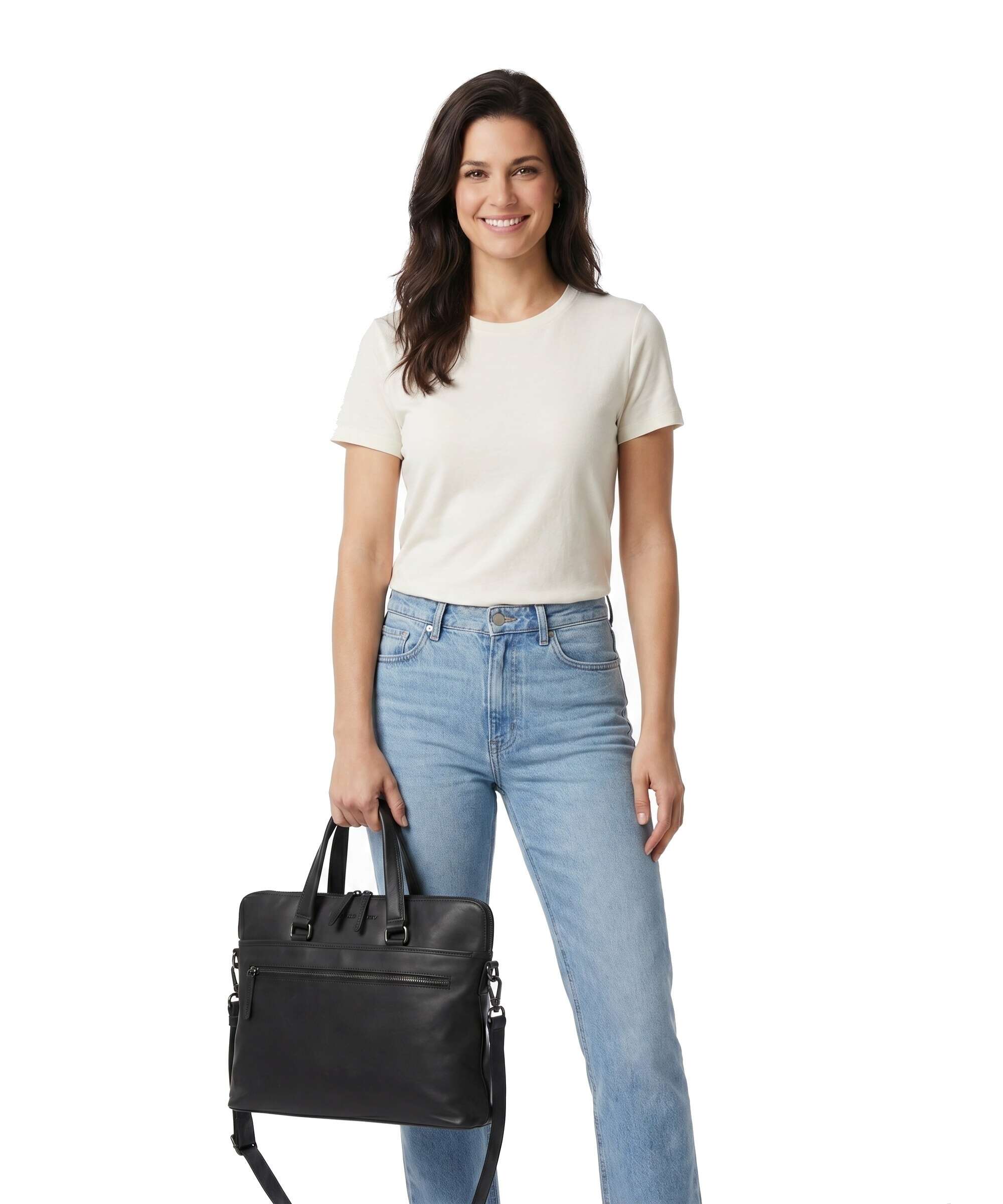 The Chesterfield Brand Wax Pull Up Cow Elvas Laptoptas black - Image 3
