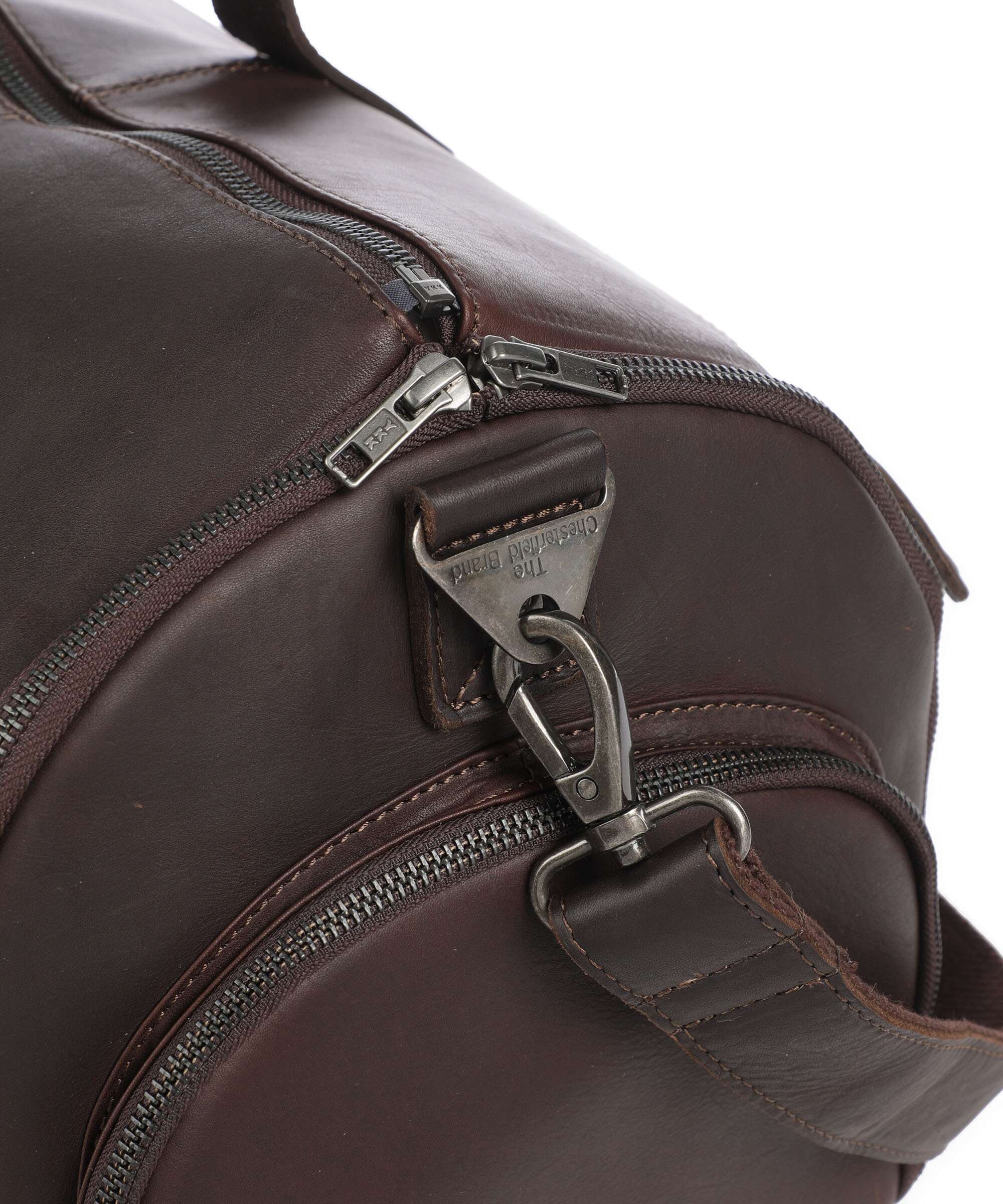 The Chesterfield Brand Wax Pull Up Cow Finlay Weekendtas brown - Image 3