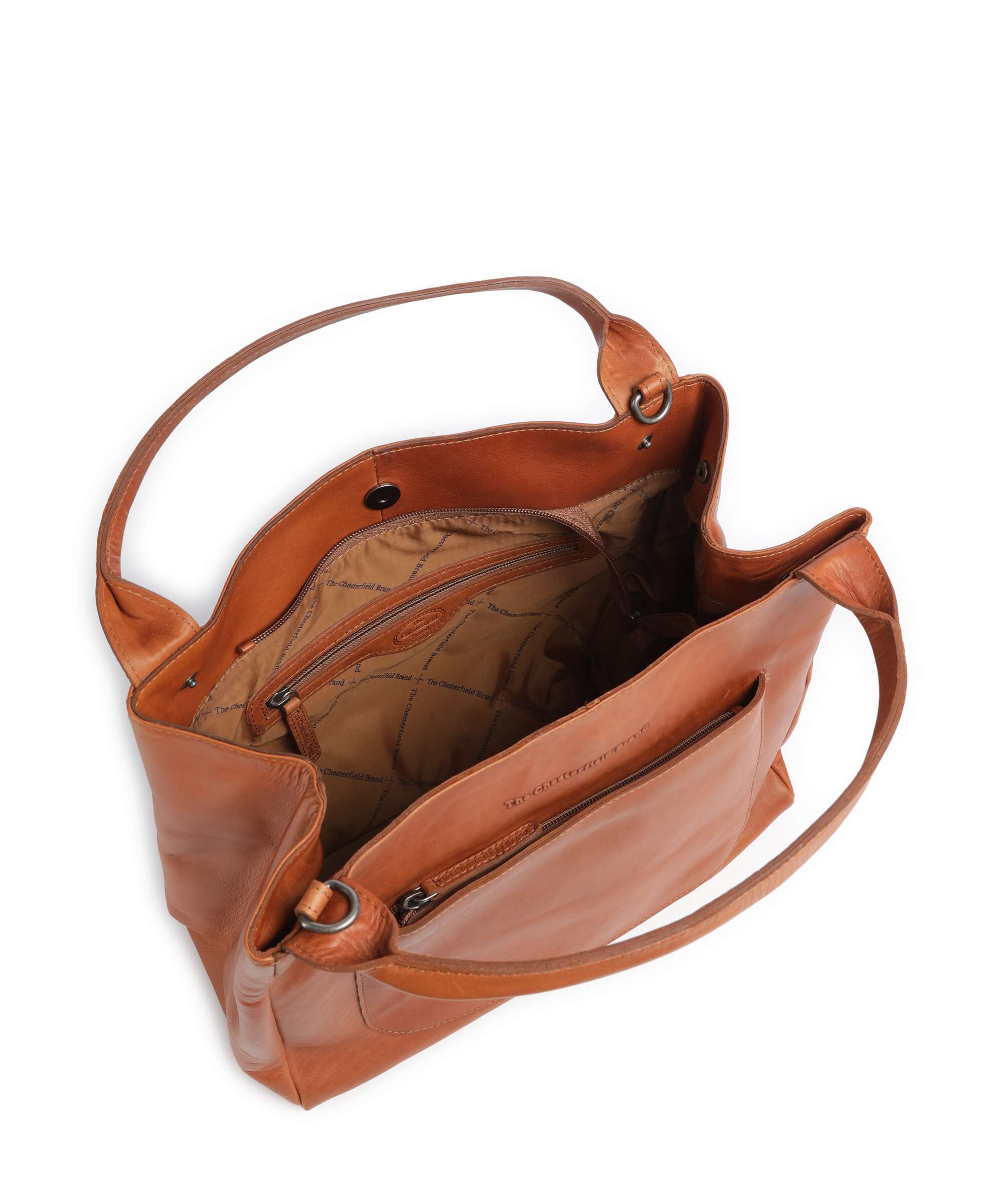 The Chesterfield Brand Wax Pull Up Cow Fioline Handtas cognac - Image 6