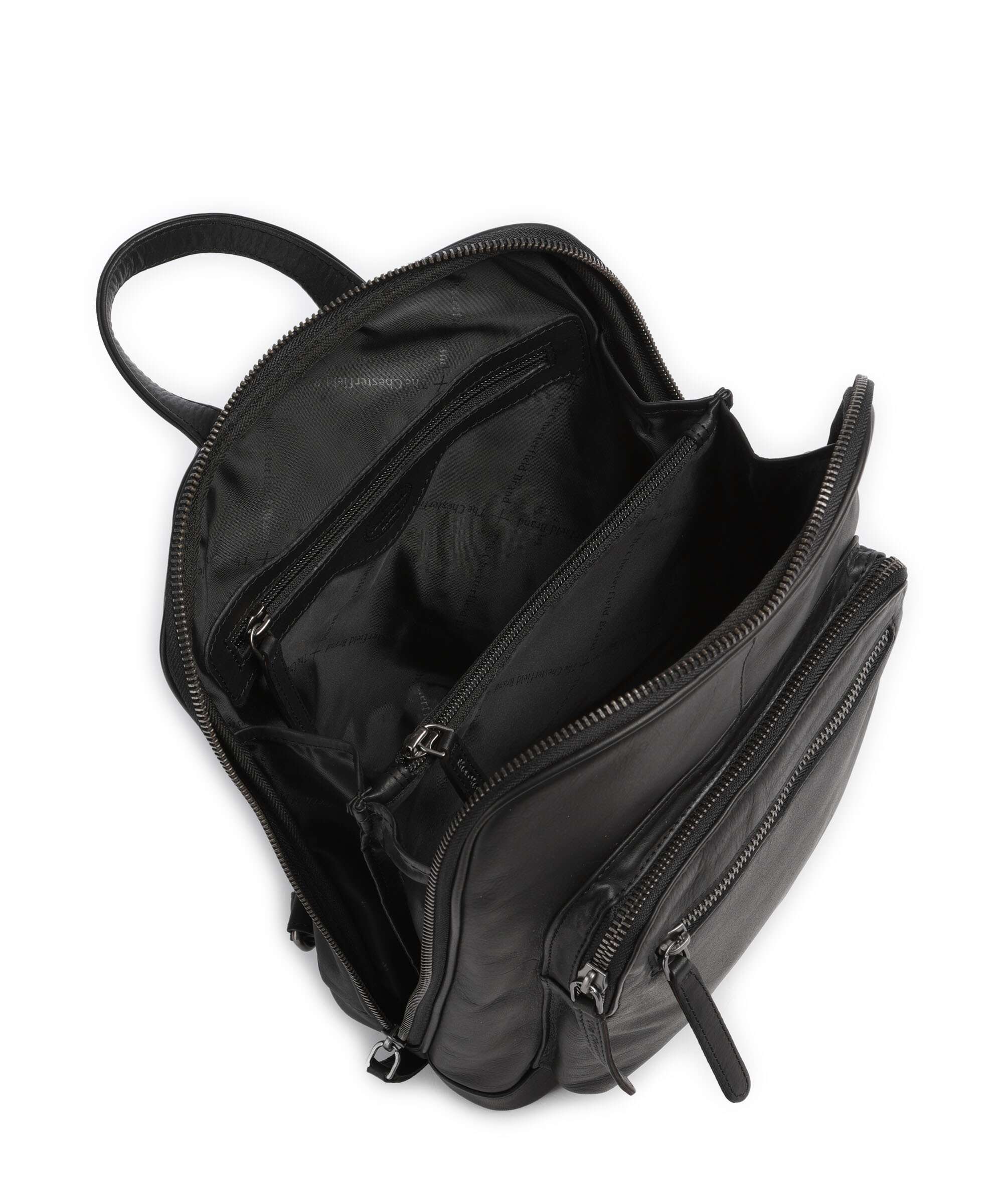 The Chesterfield Brand Wax Pull Up Cow Floran Rugzak black - Image 5