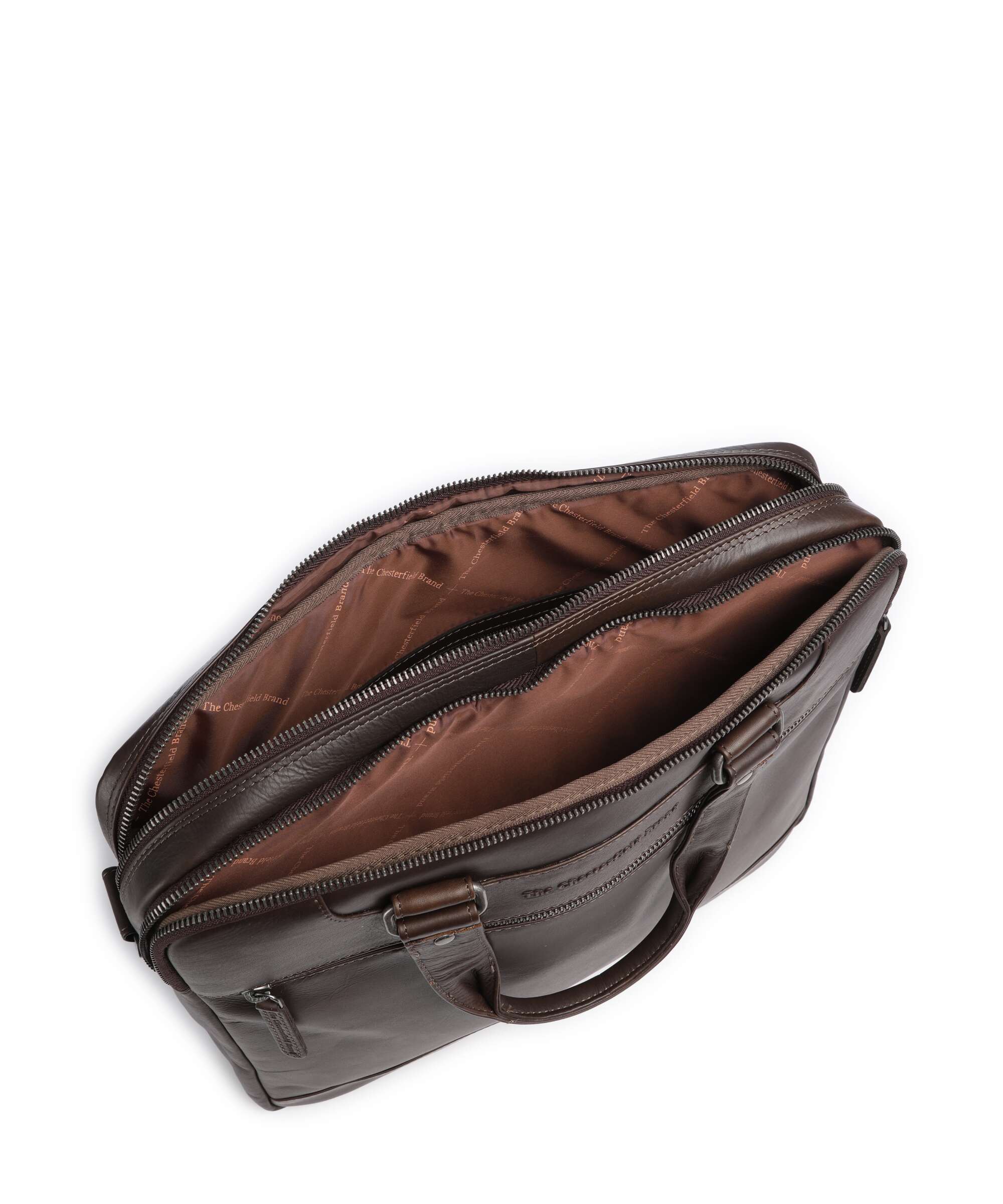 The Chesterfield Brand Wax Pull Up Cow Montara Laptoptas brown - Image 7