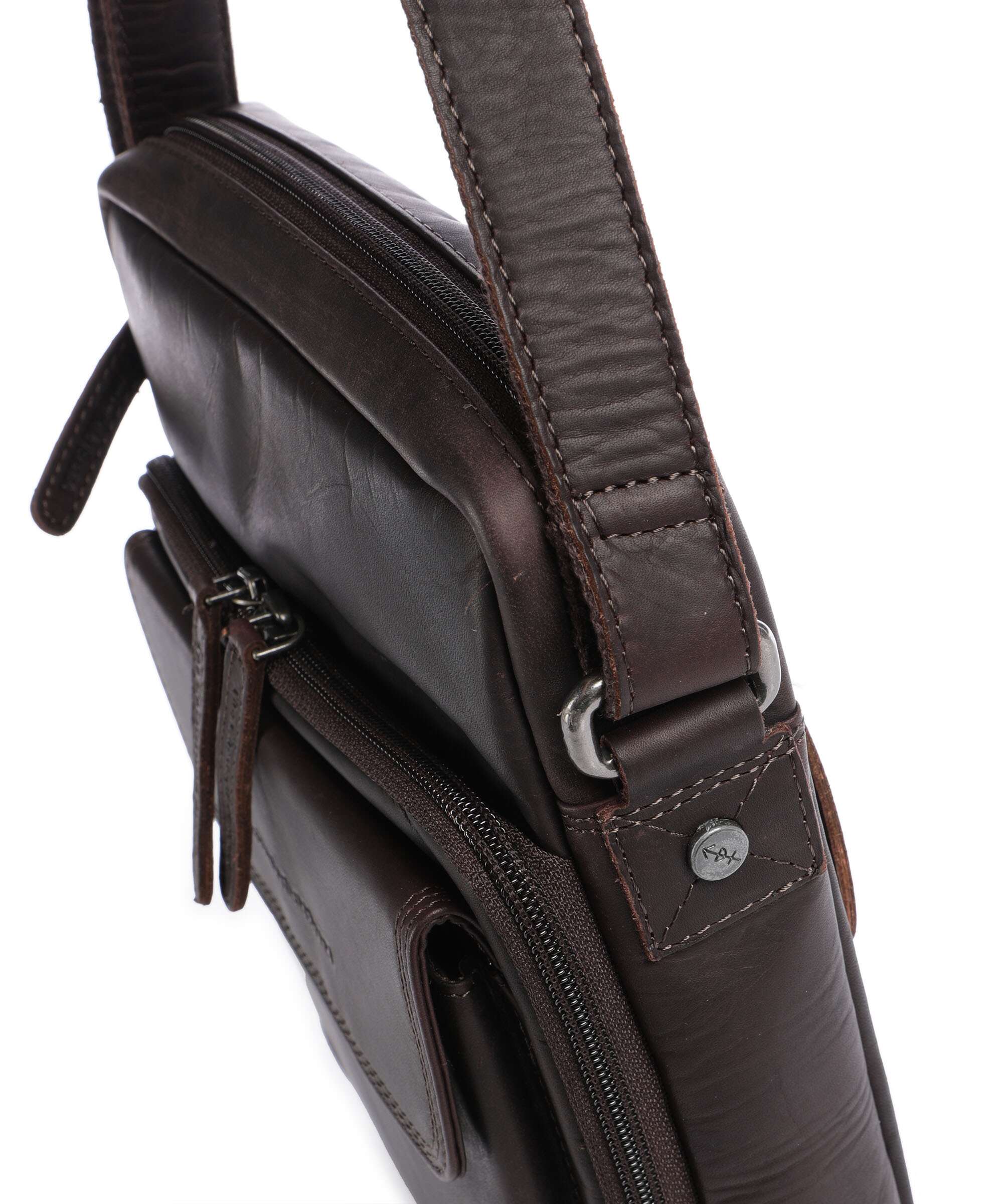 The Chesterfield Brand Wax Pull Up Cow Montira Crossbody tas brown - Image 4