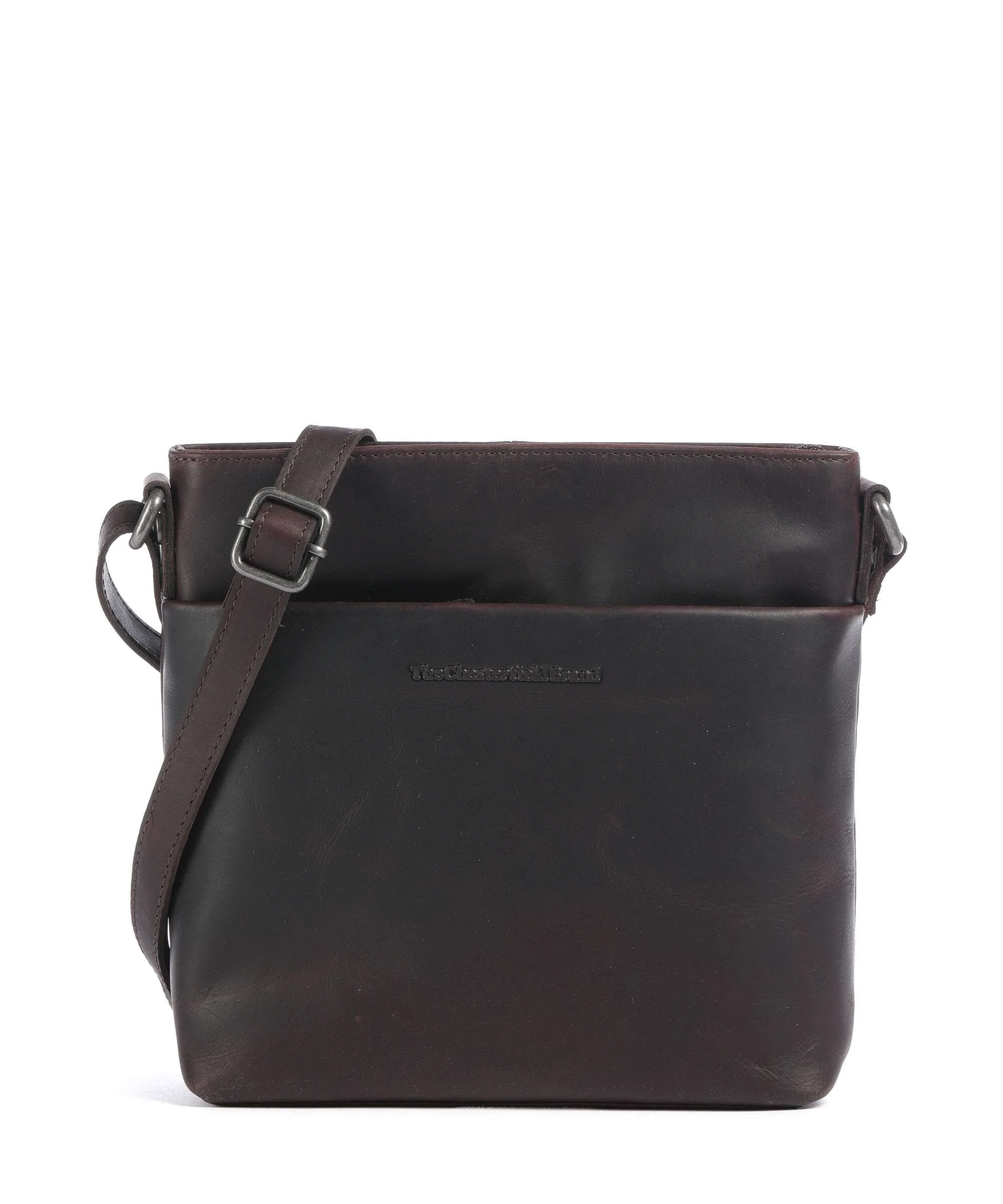 The Chesterfield Brand Wax Pull Up Cow Navene Crossbody tas brown