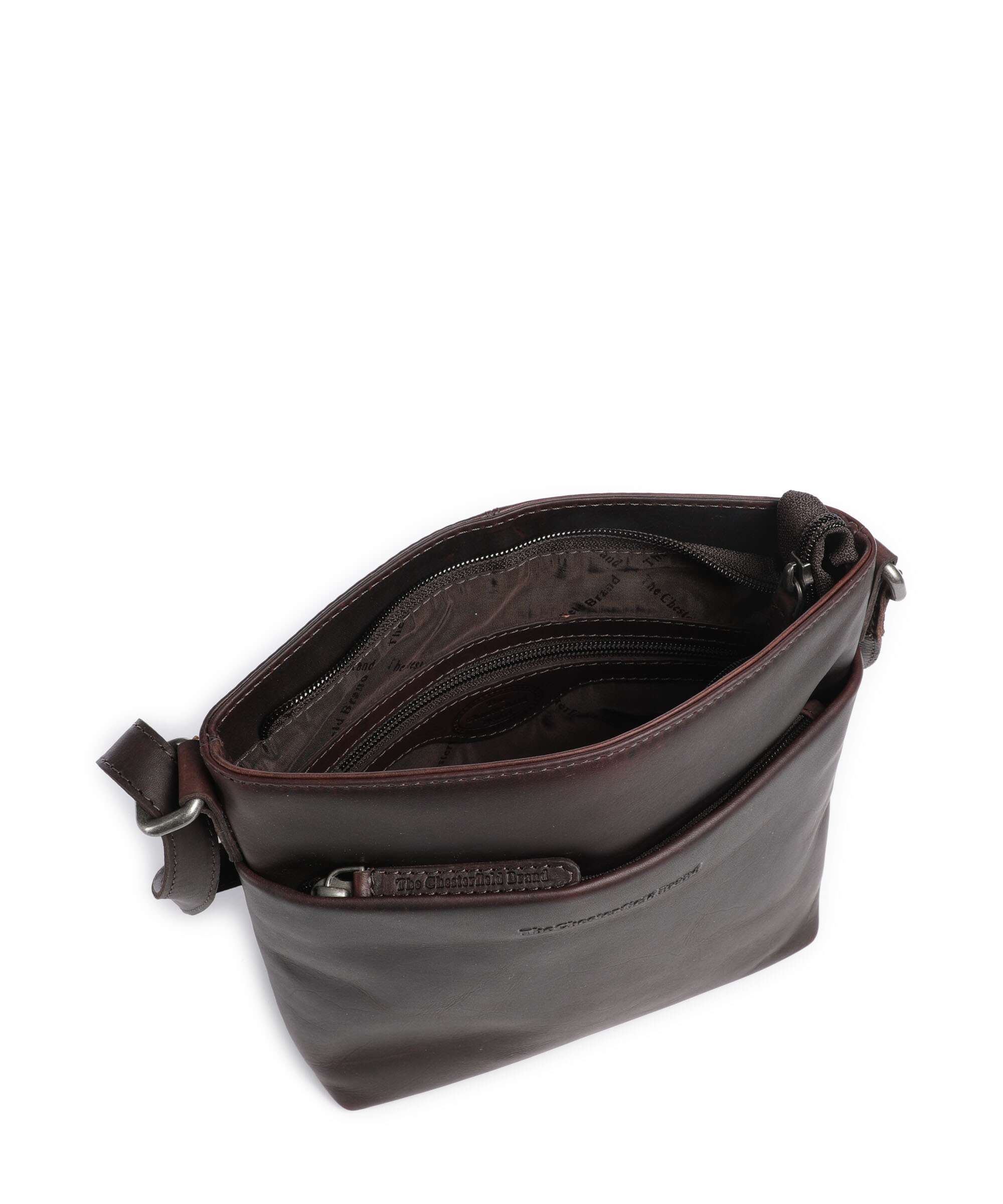 The Chesterfield Brand Wax Pull Up Cow Navene Crossbody tas brown - Image 6