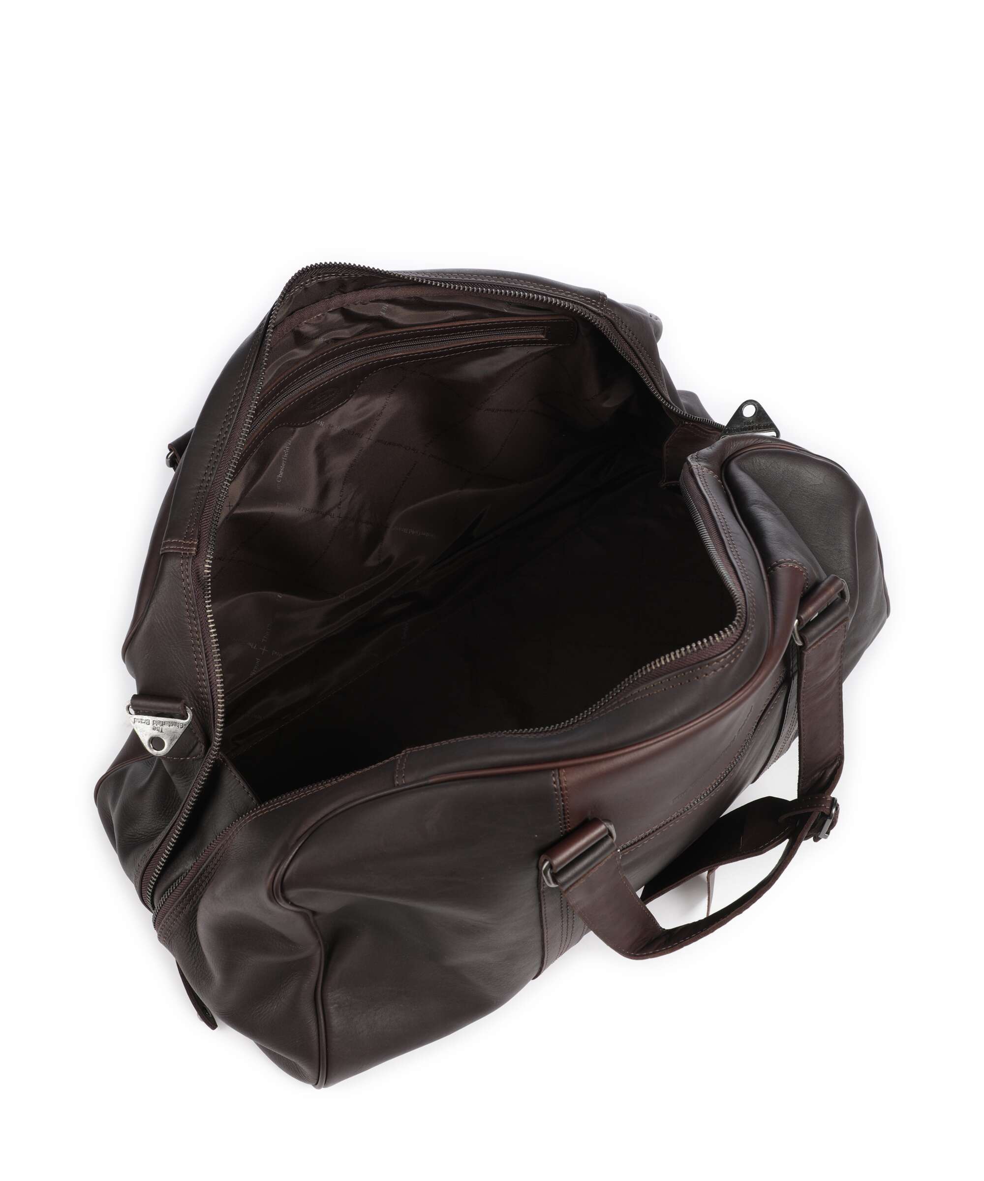 The Chesterfield Brand Wax Pull Up Cow Rivaro Weekendtas brown - Image 5