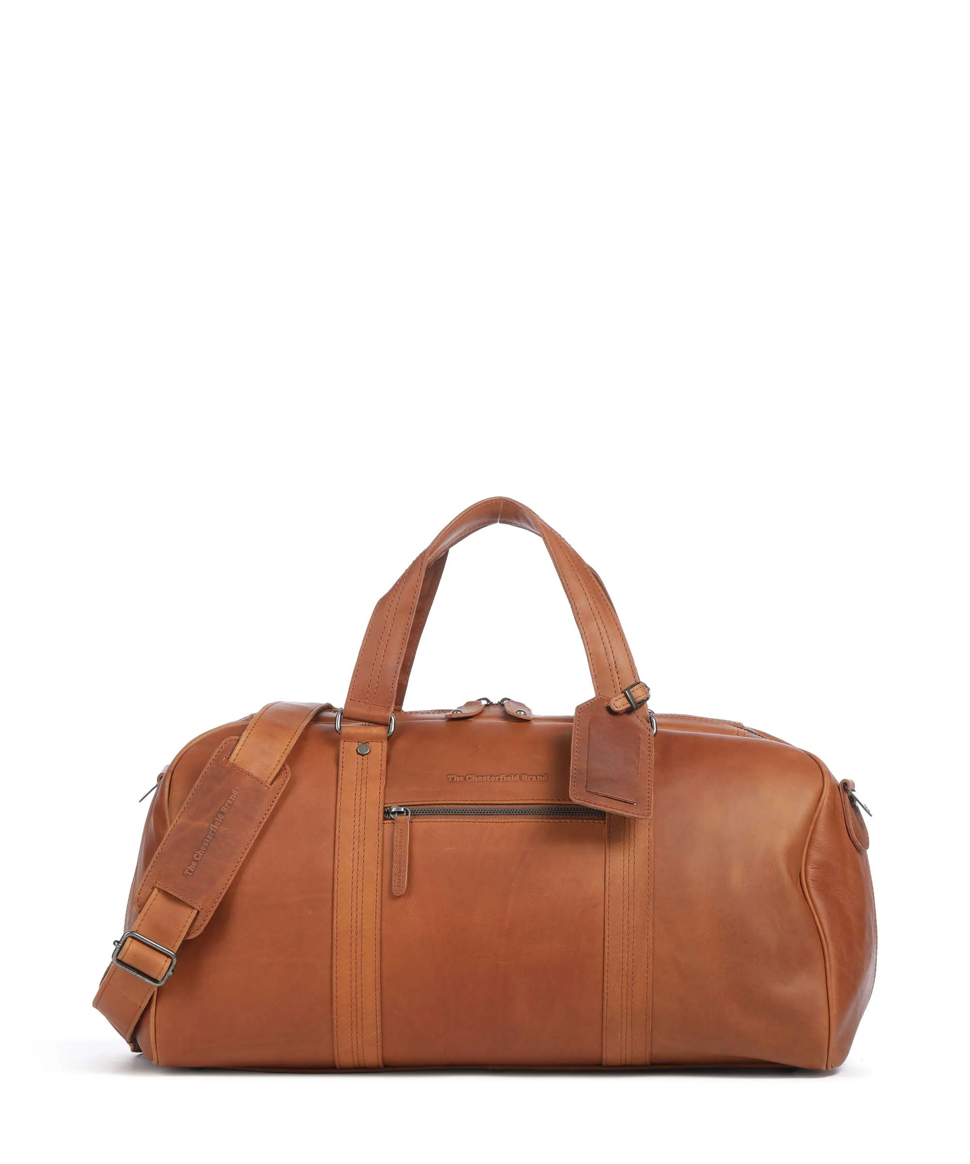 The Chesterfield Brand Wax Pull Up Cow Rivaro Weekendtas cognac