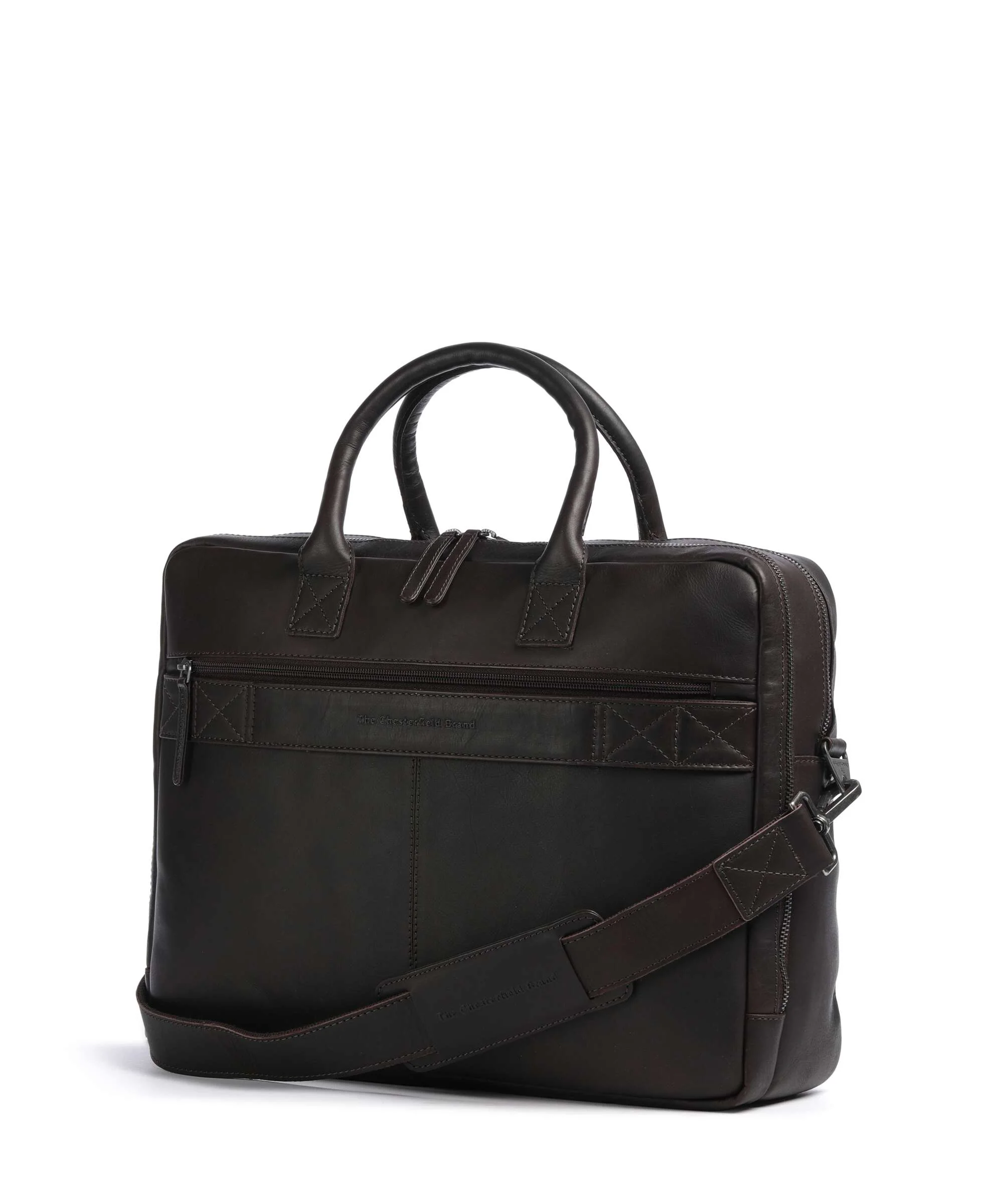 The Chesterfield Brand Wax Pull Up Cow Tacama Laptoptas brown - Image 2