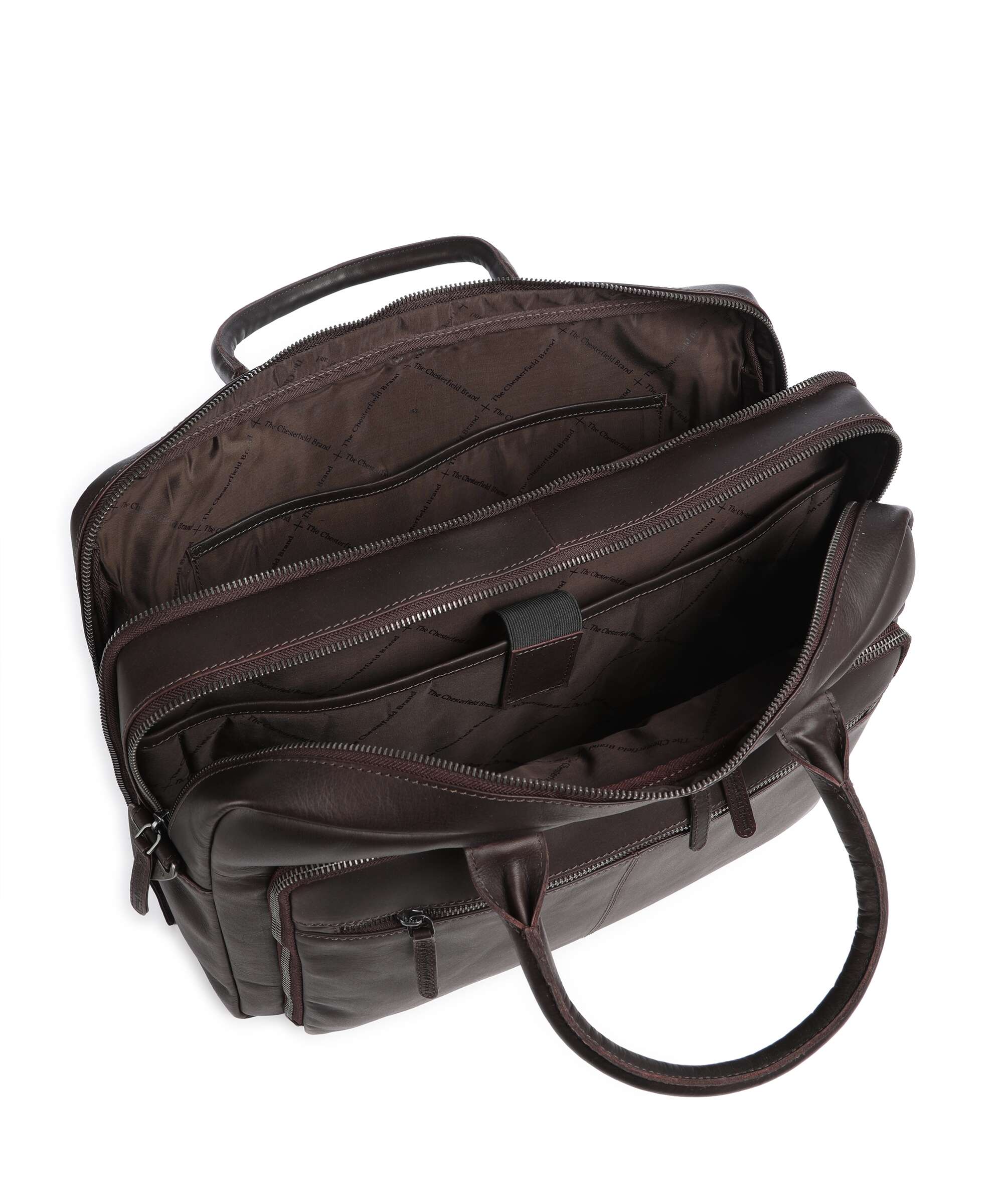 The Chesterfield Brand Wax Pull Up Cow Tacama Laptoptas brown - Image 8