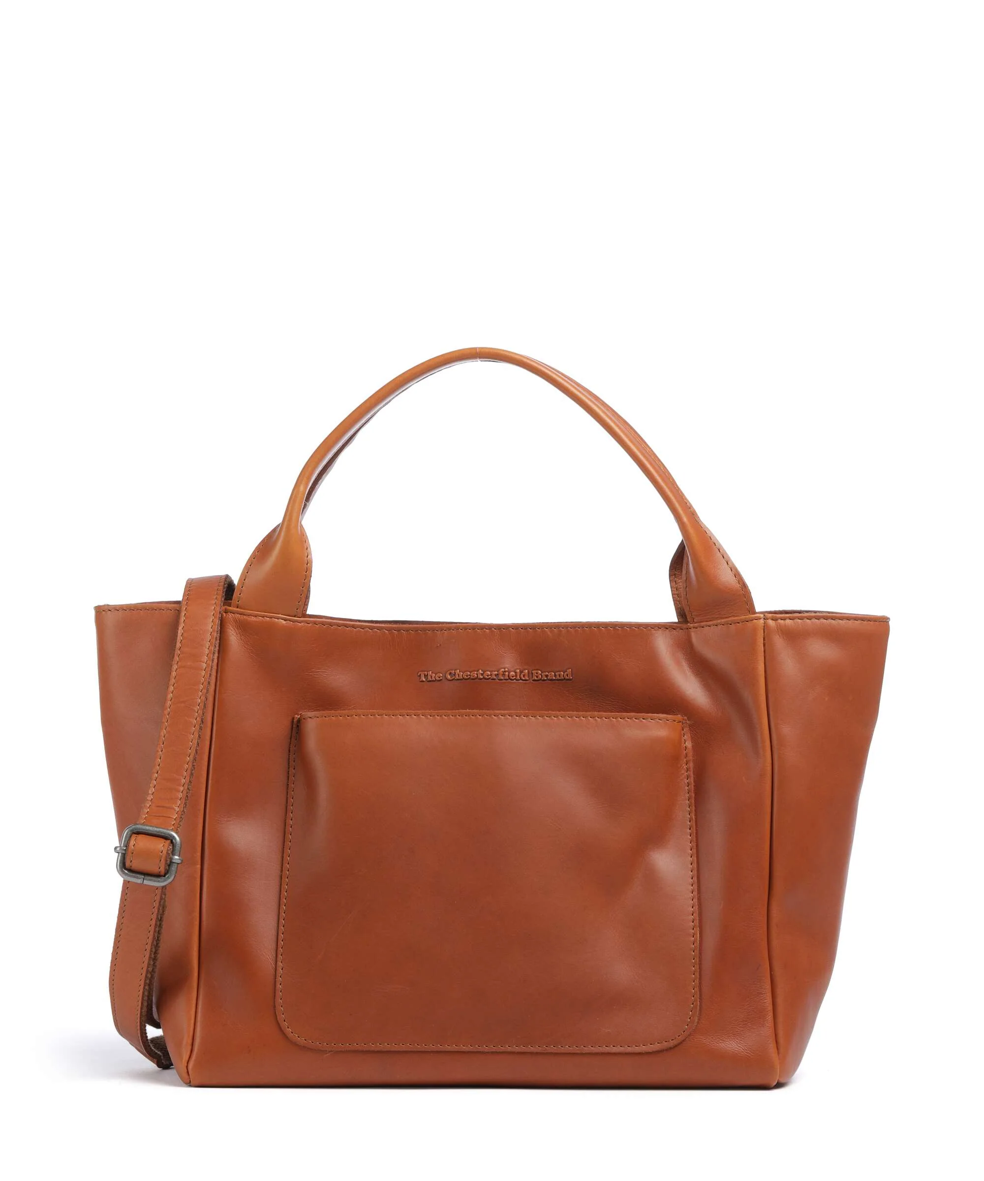 The Chesterfield Brand Wax Pull Up Cow Tenara Schoudertas cognac