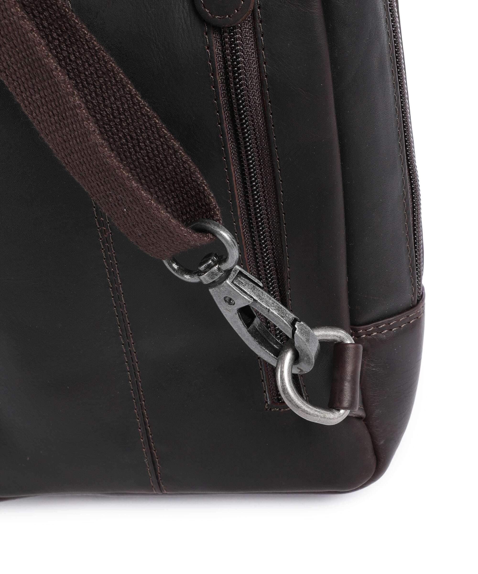 The Chesterfield Brand Wax Pull Up Cow Turelle Sling rugzak brown - Image 4