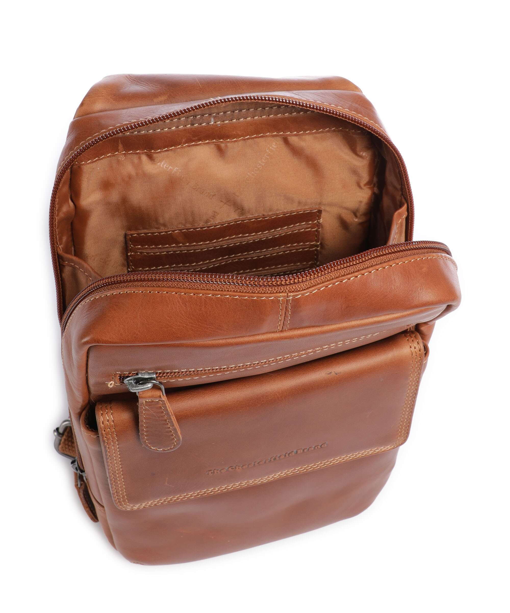 The Chesterfield Brand Wax Pull Up Cow Turelle Sling rugzak cognac - Image 5