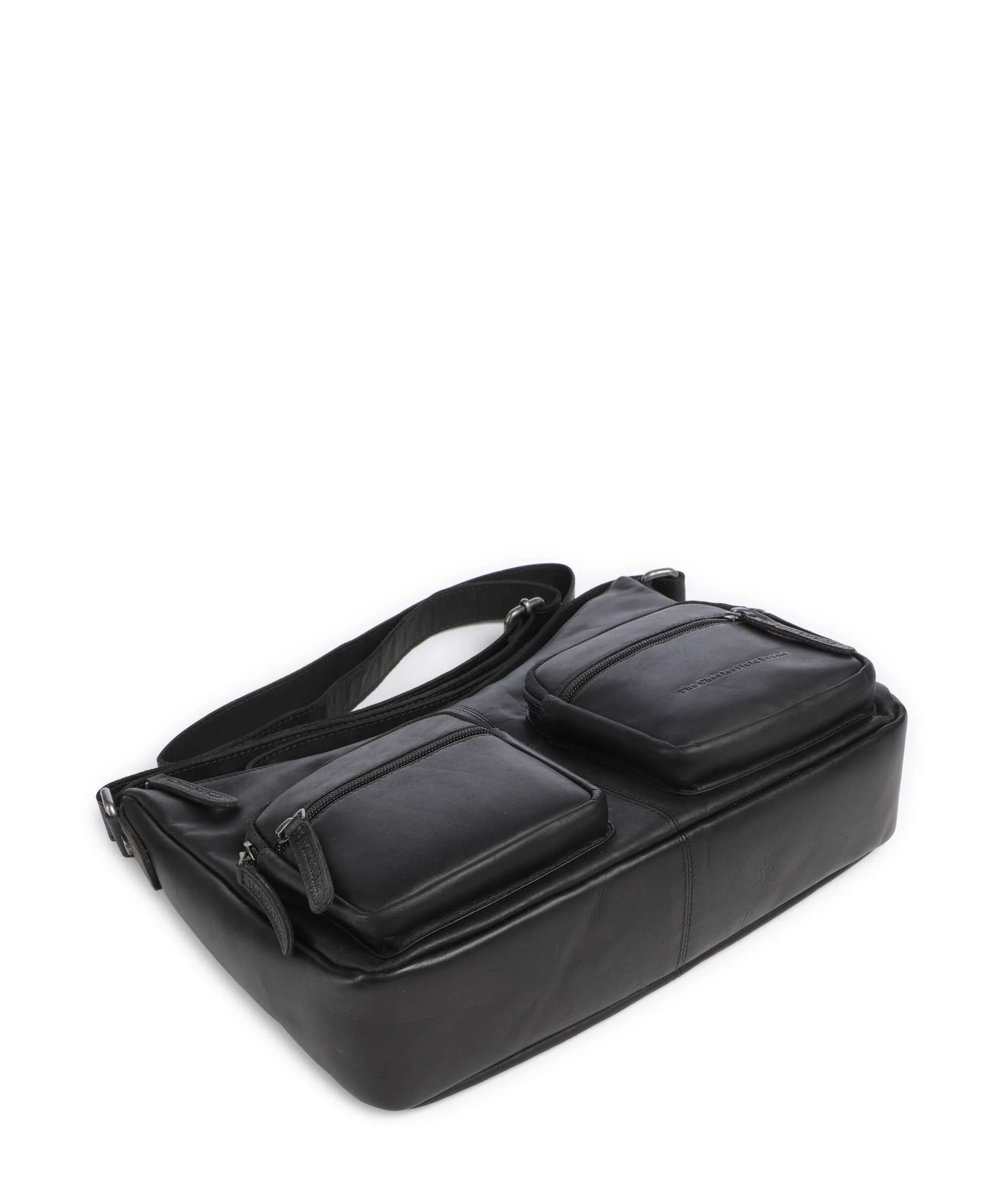 The Chesterfield Brand Wax Pull Up Cow Valenora Schoudertas black - Image 5