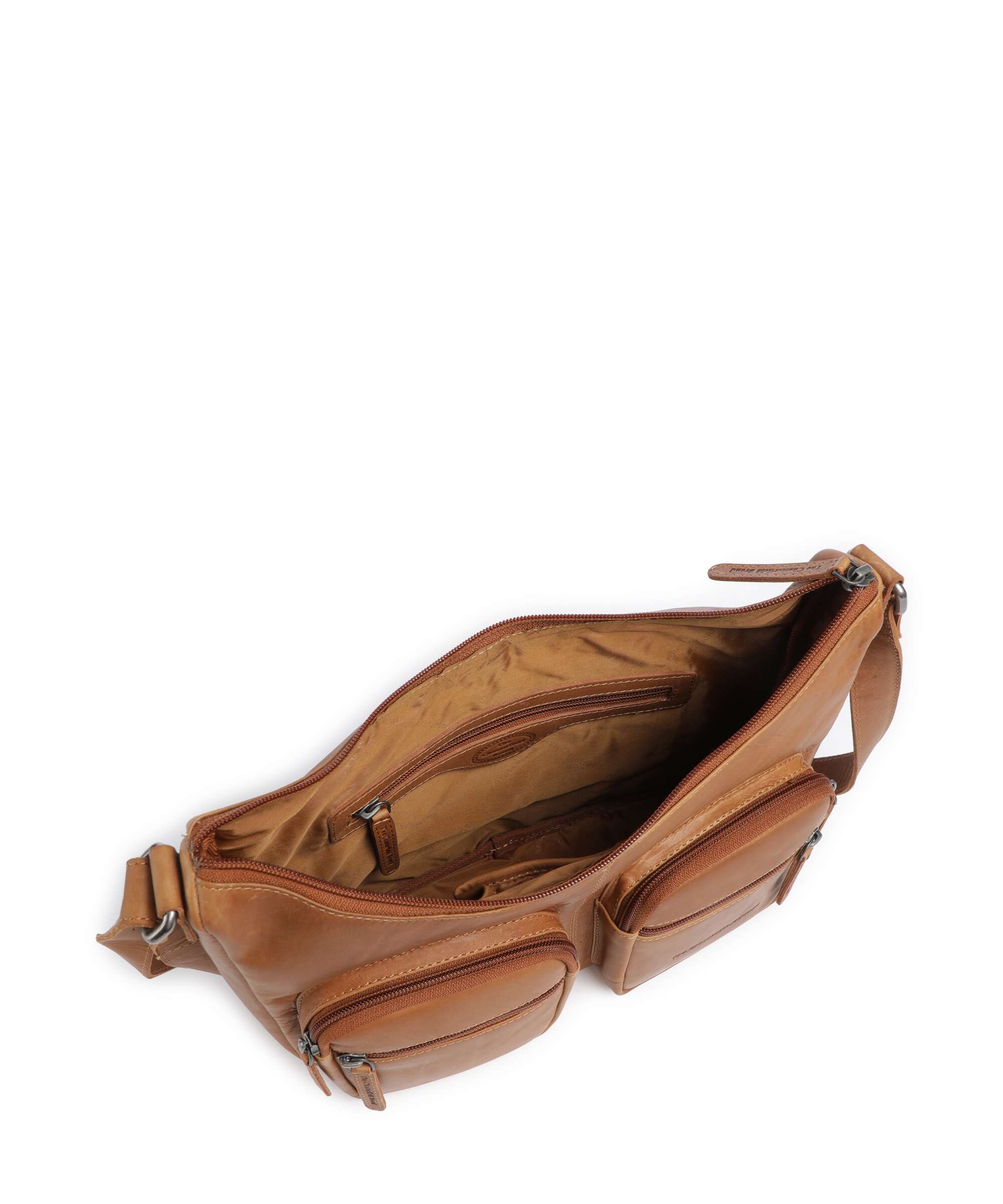 The Chesterfield Brand Wax Pull Up Cow Valenora Schoudertas cognac - Image 6