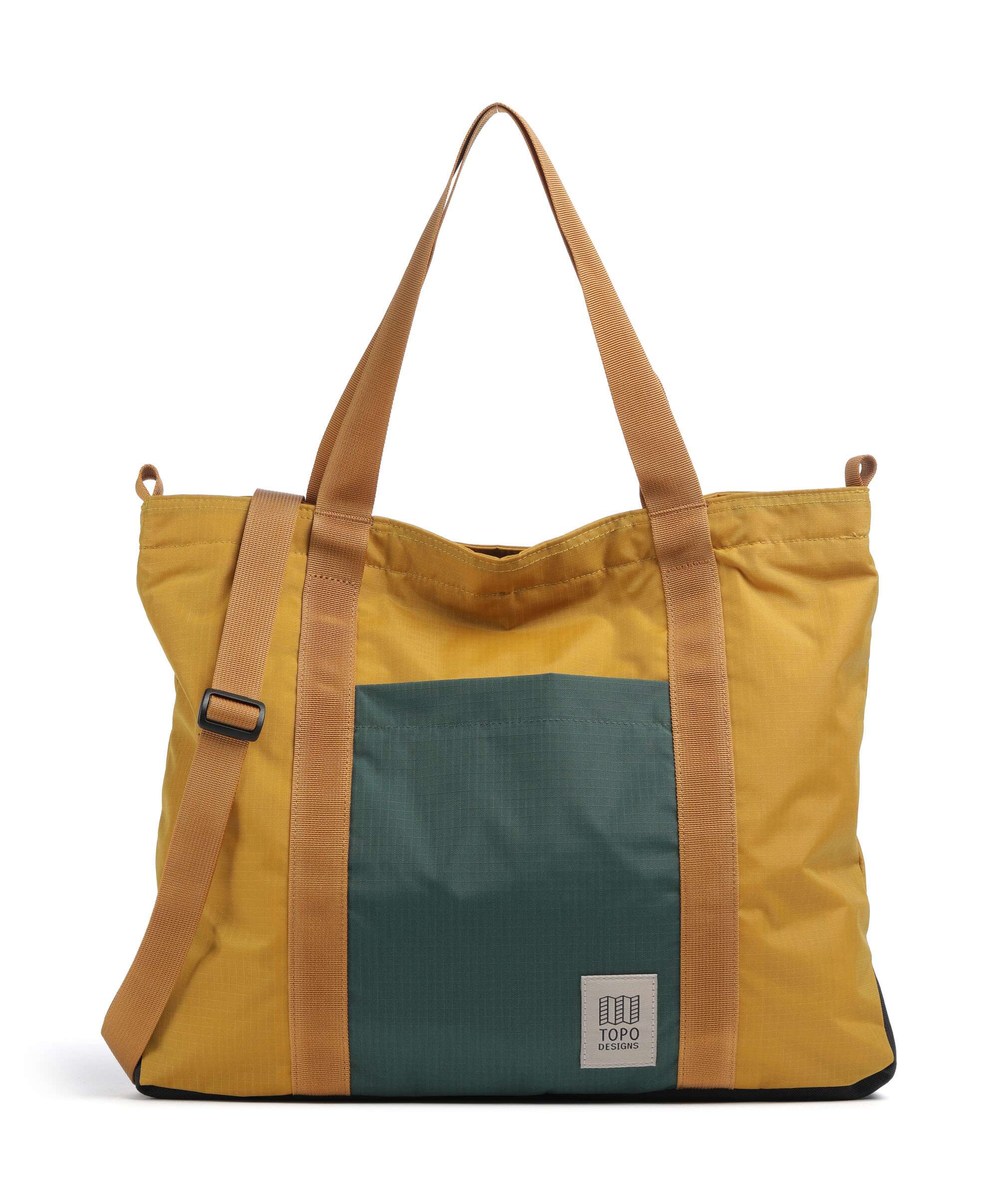Topo Designs Mountain Essential Boodschappentas mustard/forest