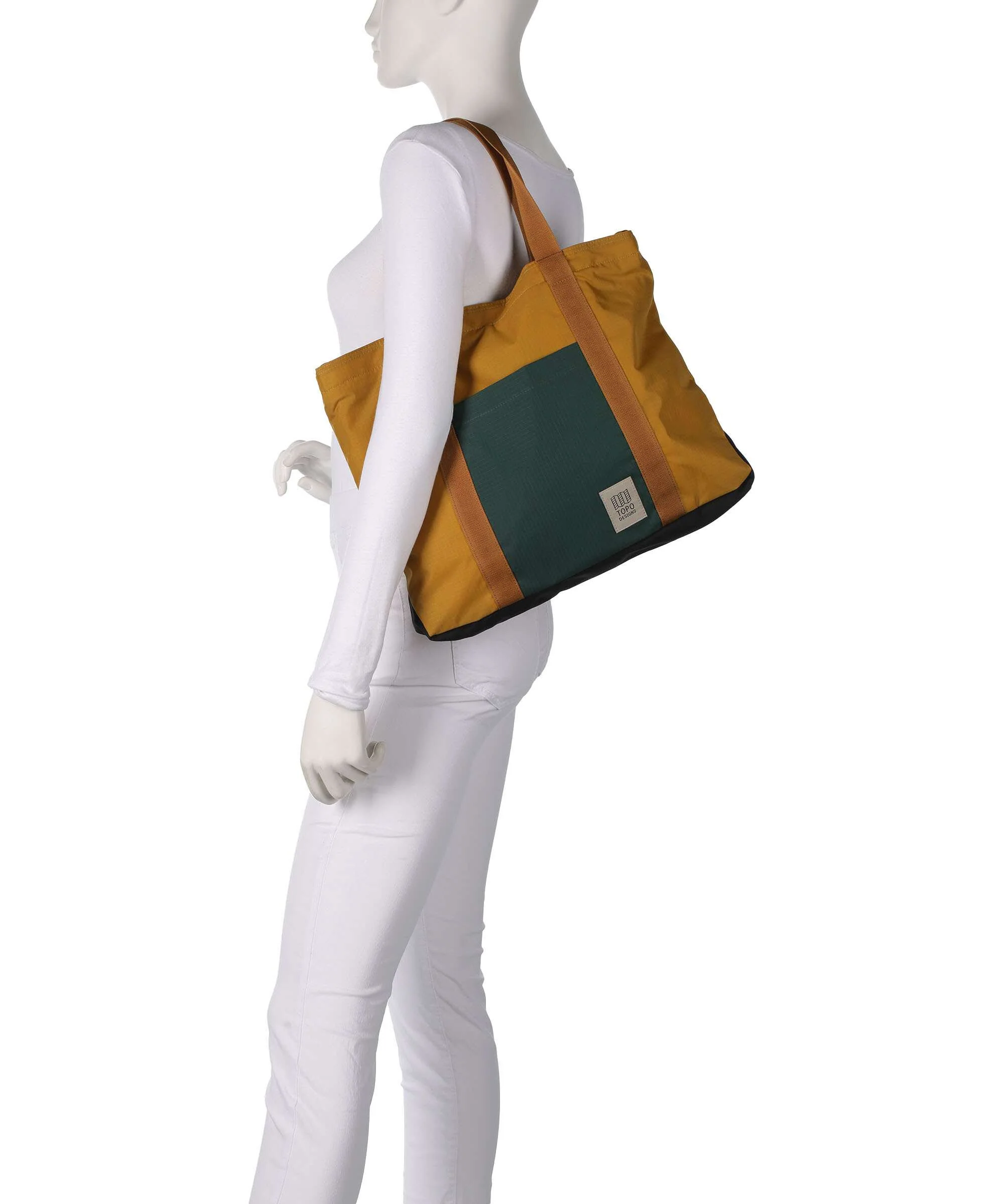 Topo Designs Mountain Essential Boodschappentas mustard/forest - Image 3