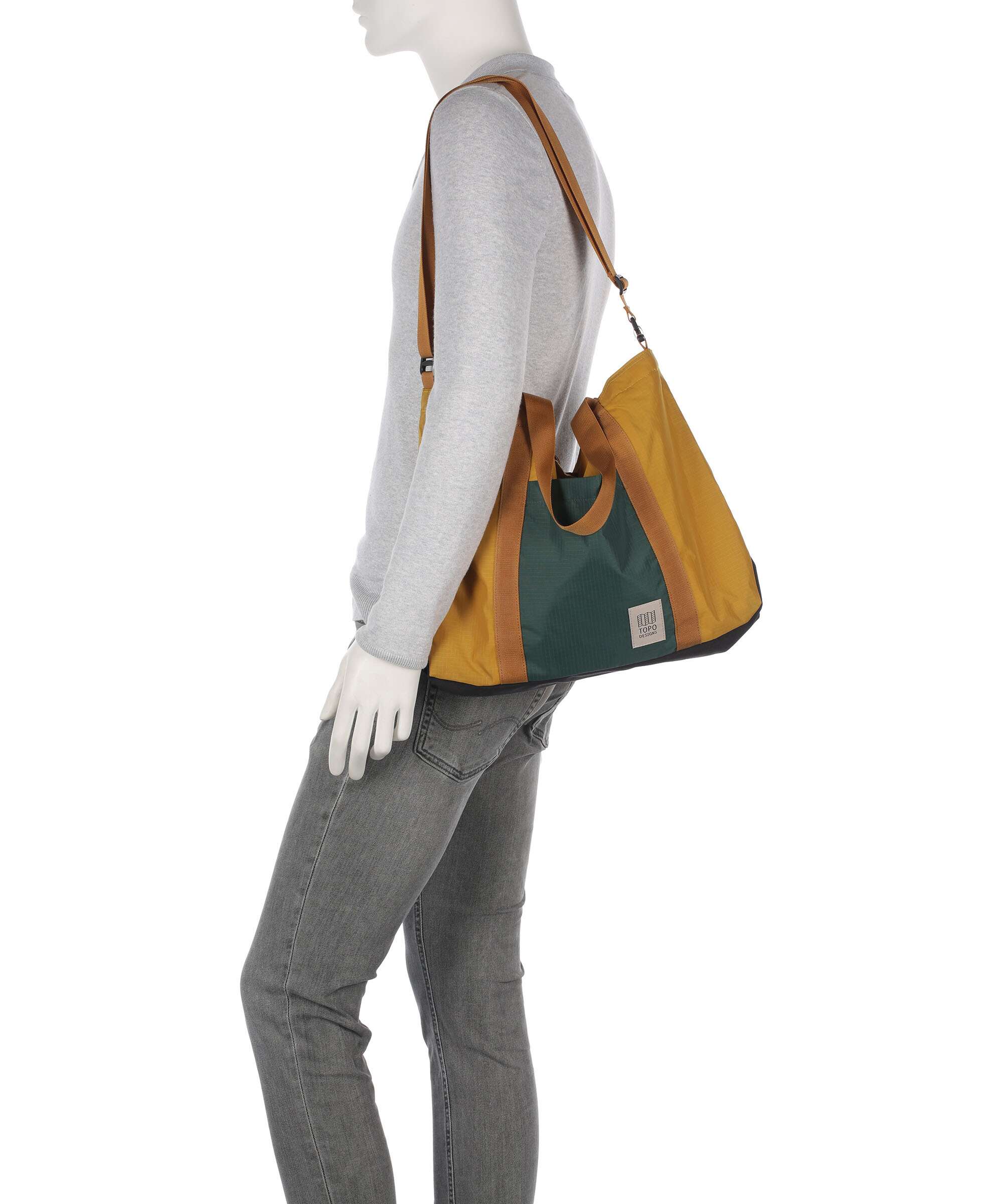 Topo Designs Mountain Essential Boodschappentas mustard/forest - Image 4