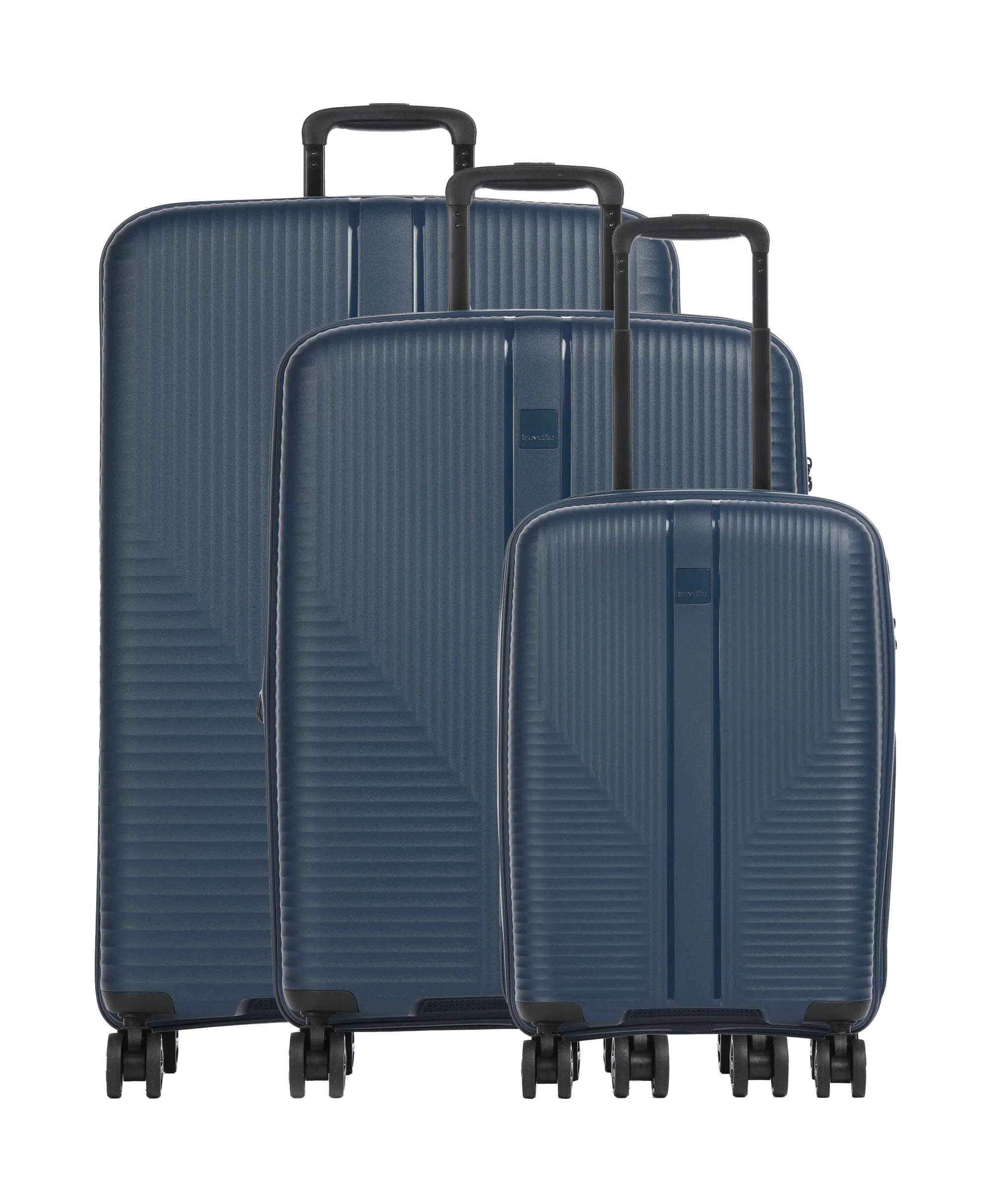 Travelite Air Stripe Slim Kofferset (4 wielen) navy