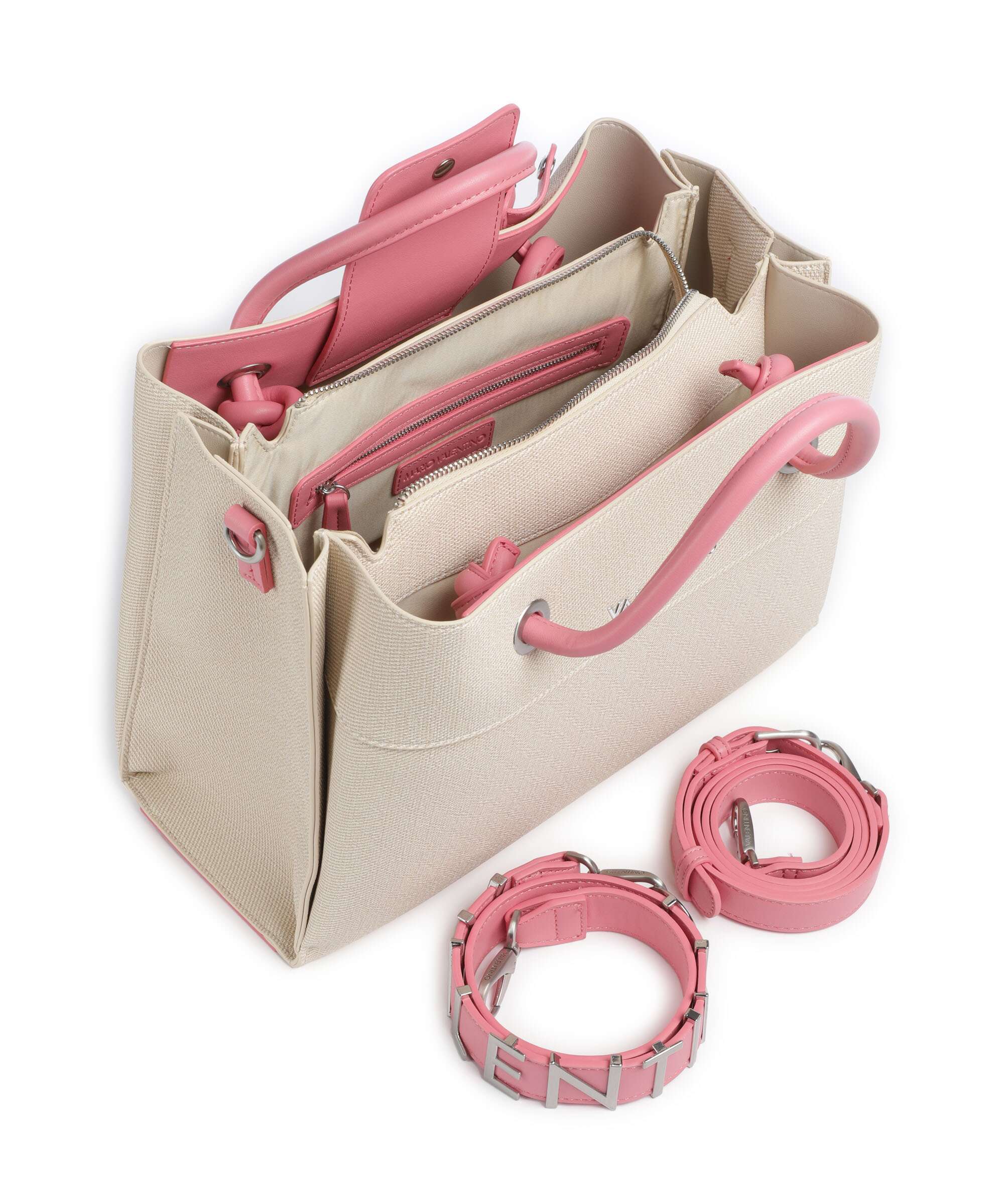 Valentino Bags Alexia Summer Handtas naturale/rosa - Image 4