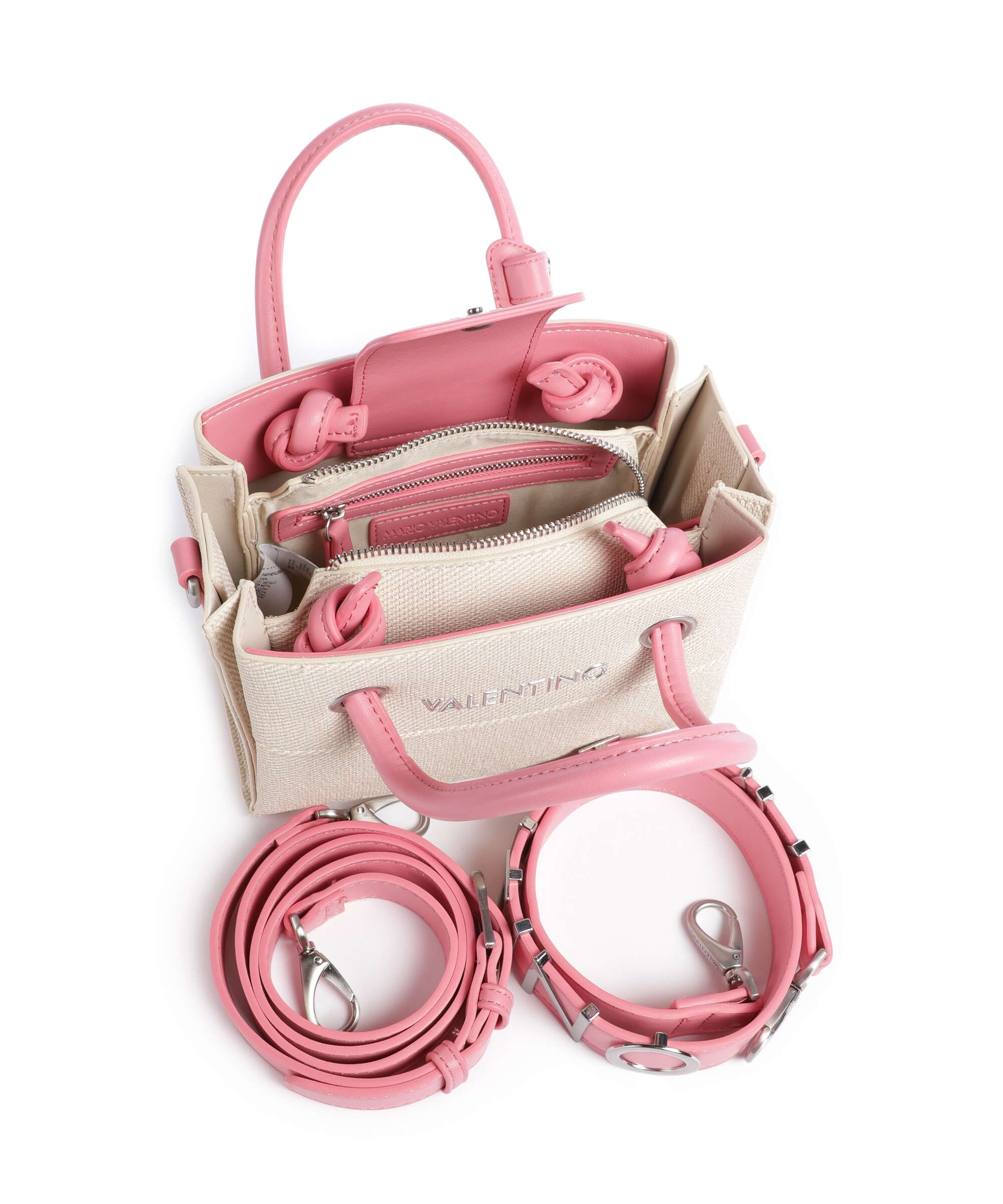 Valentino Bags Alexia Summer Handtas naturale/rosa - Image 5