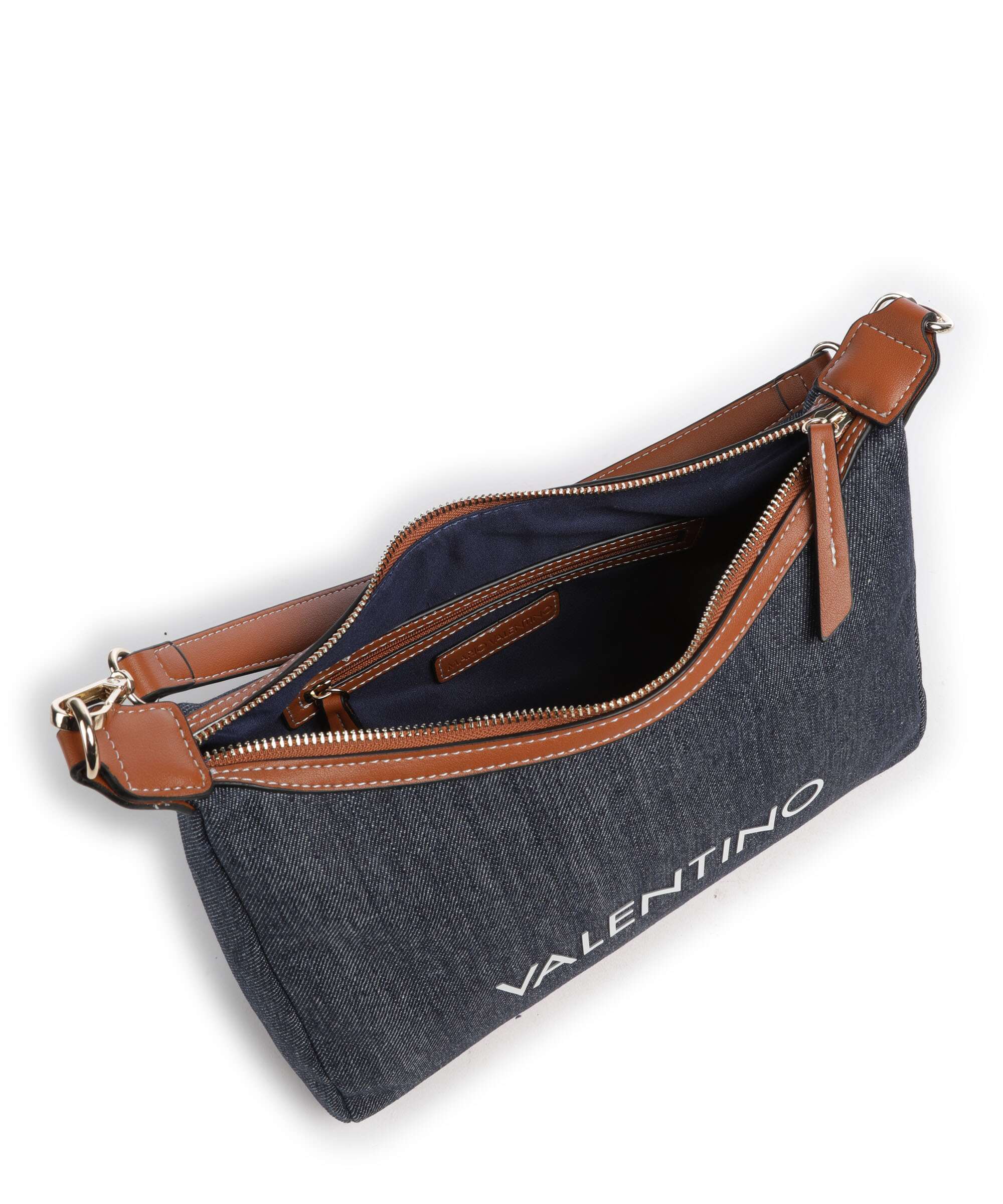 Valentino Bags Leith Schoudertas denim/cuoio - Image 5