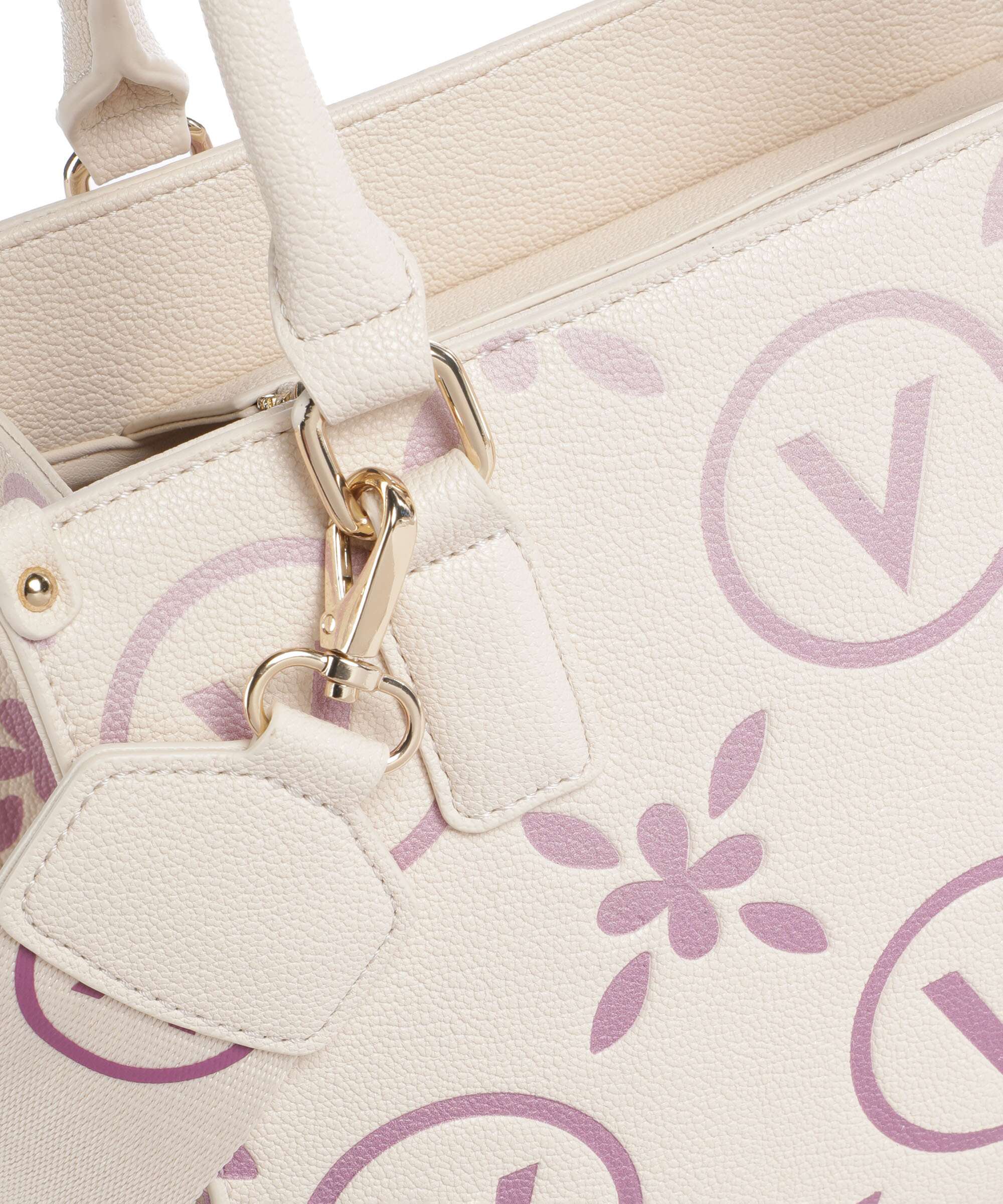 Valentino Bags Samba Re Print Handtas ecru/rosa - Image 3