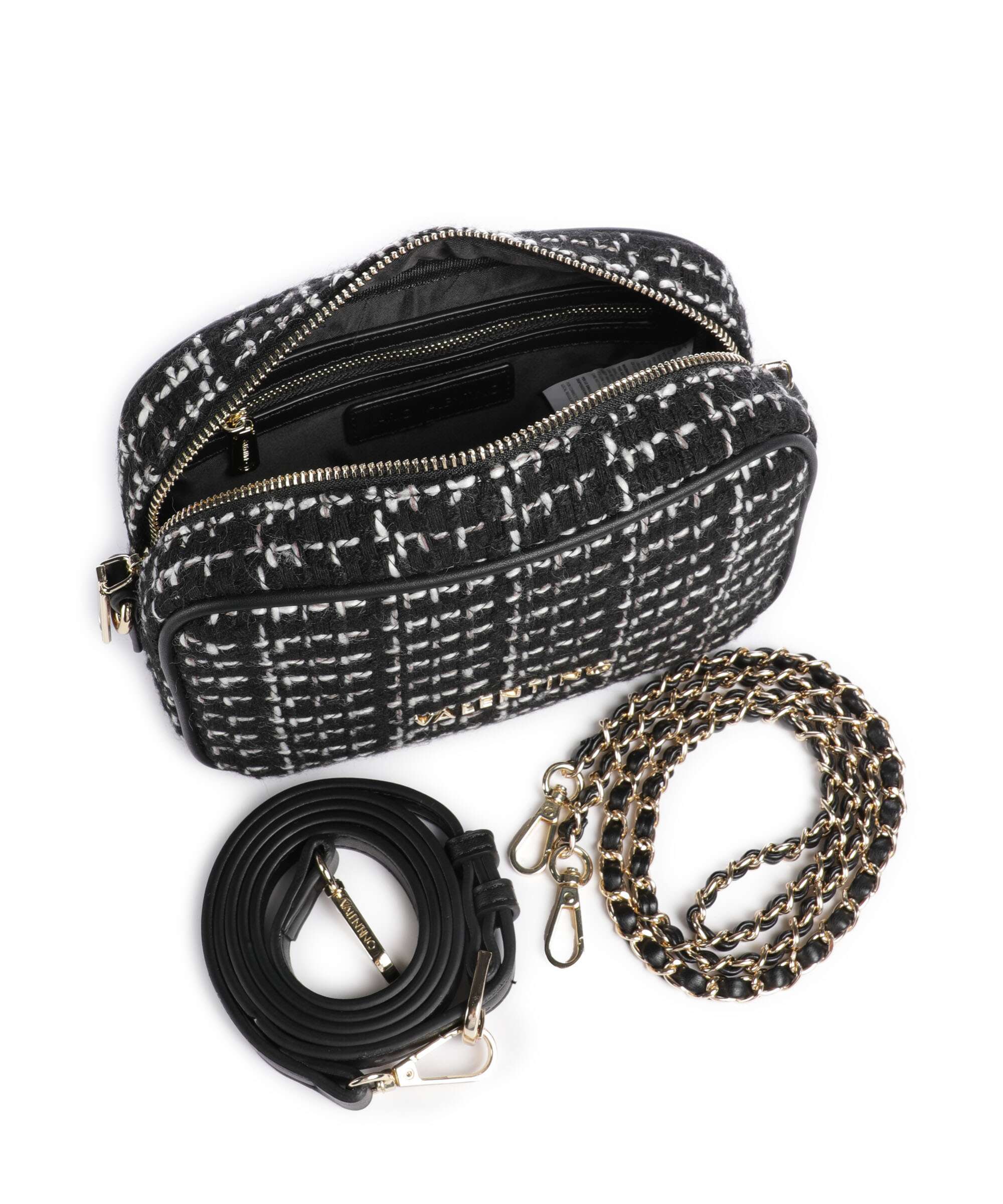 Valentino Bags Tweed Crossbody tas nero/multicolour - Image 5