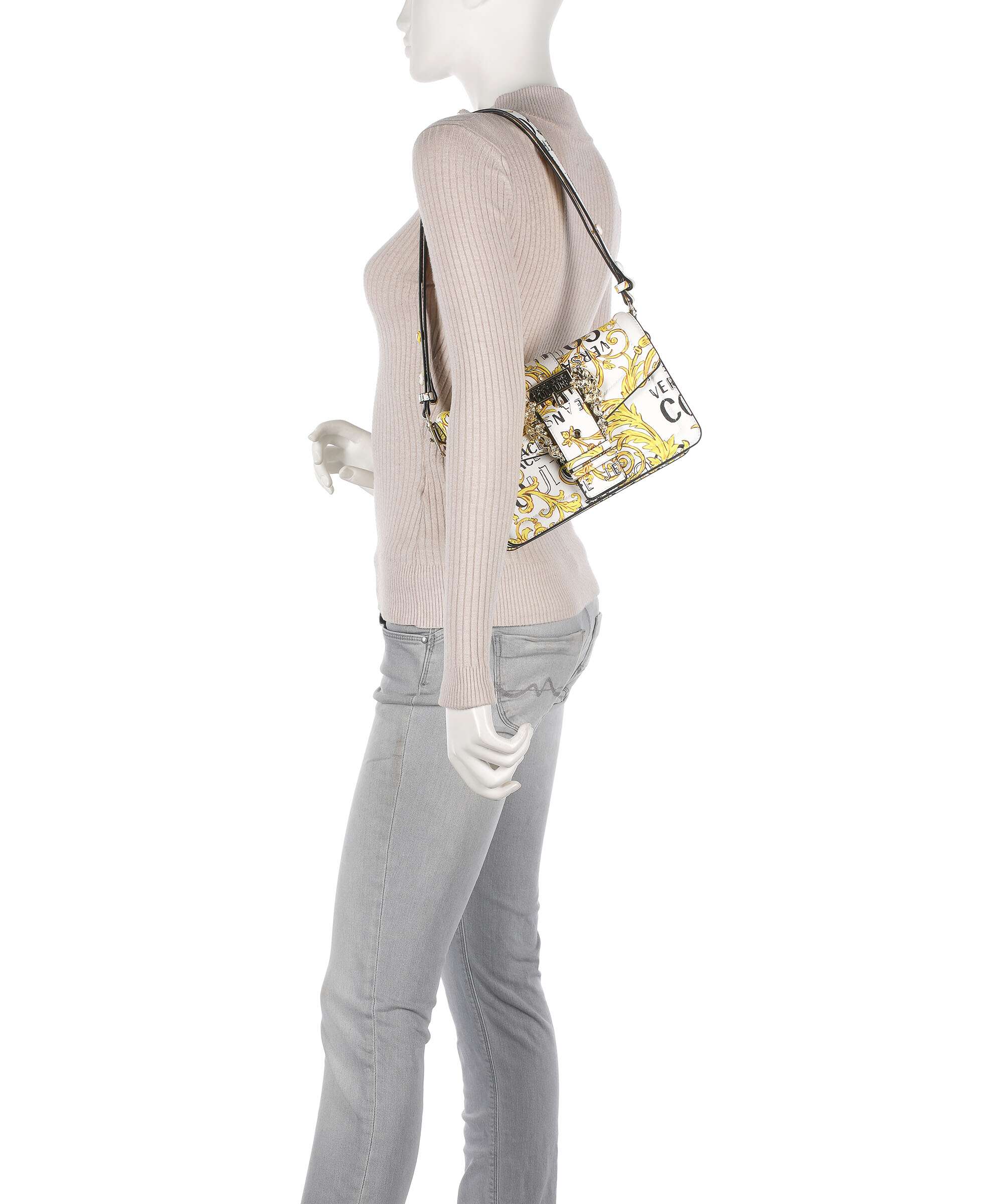 Versace Jeans Couture Couture 01 Crossbody tas white/gold - Image 3