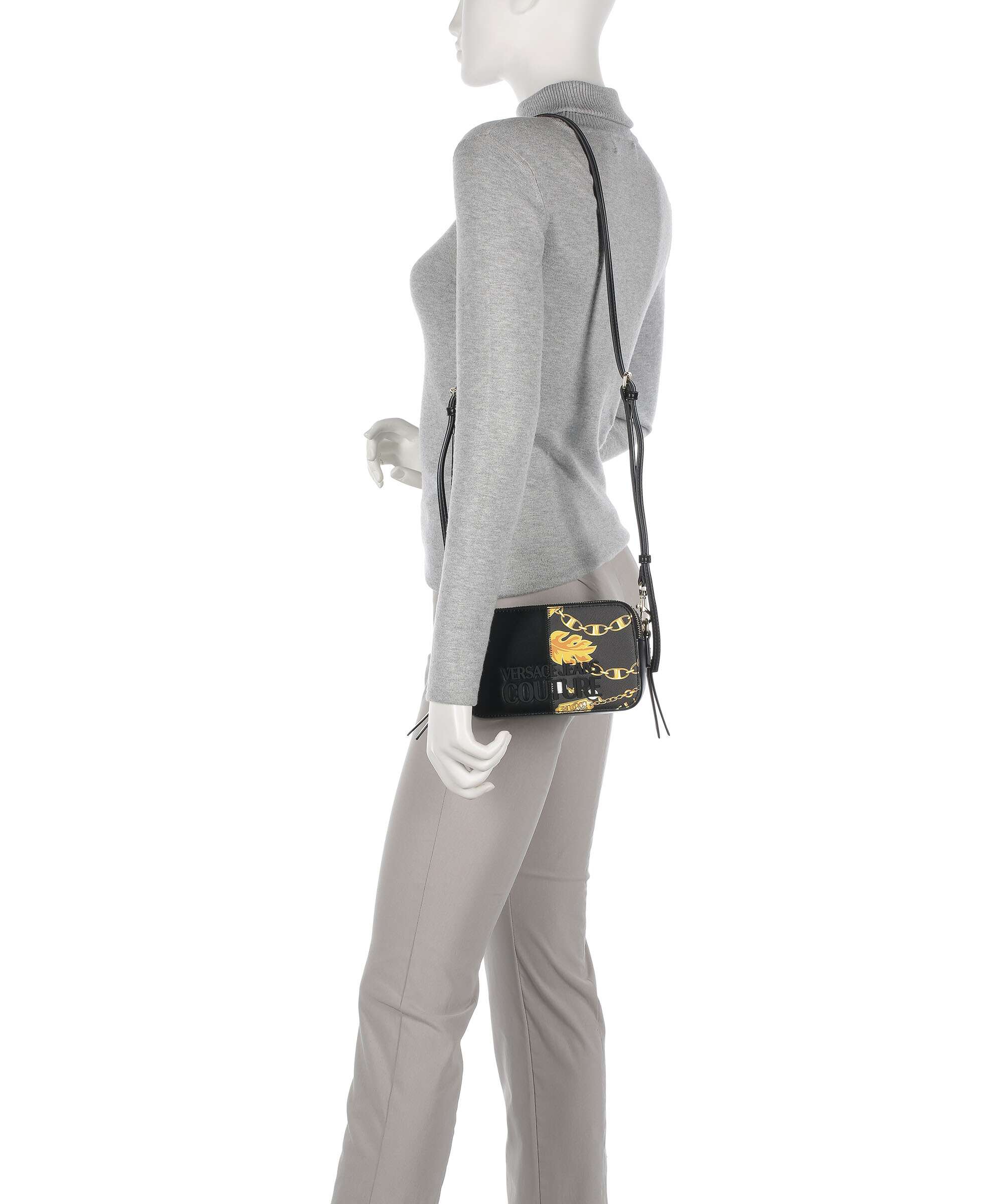 Versace Jeans Couture Rock Cut Crossbody tas black/gold - Image 3