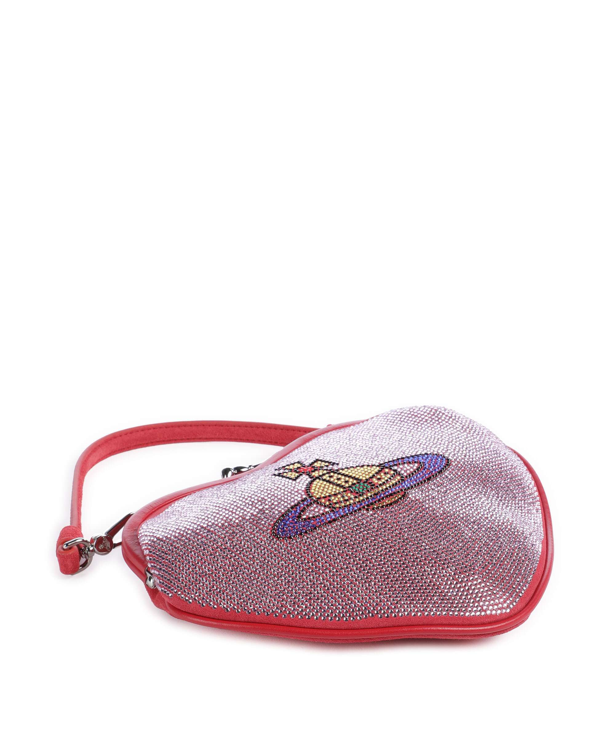 Vivienne Westwood Belle Heart Frame Diamante Crossbody tas pink - Image 4