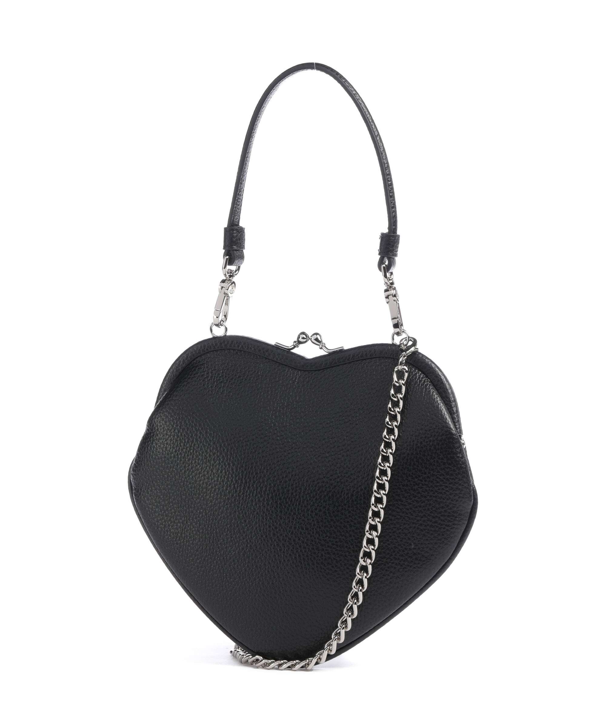 Vivienne Westwood Belle Heart Frame Grain Handtas black - Image 2