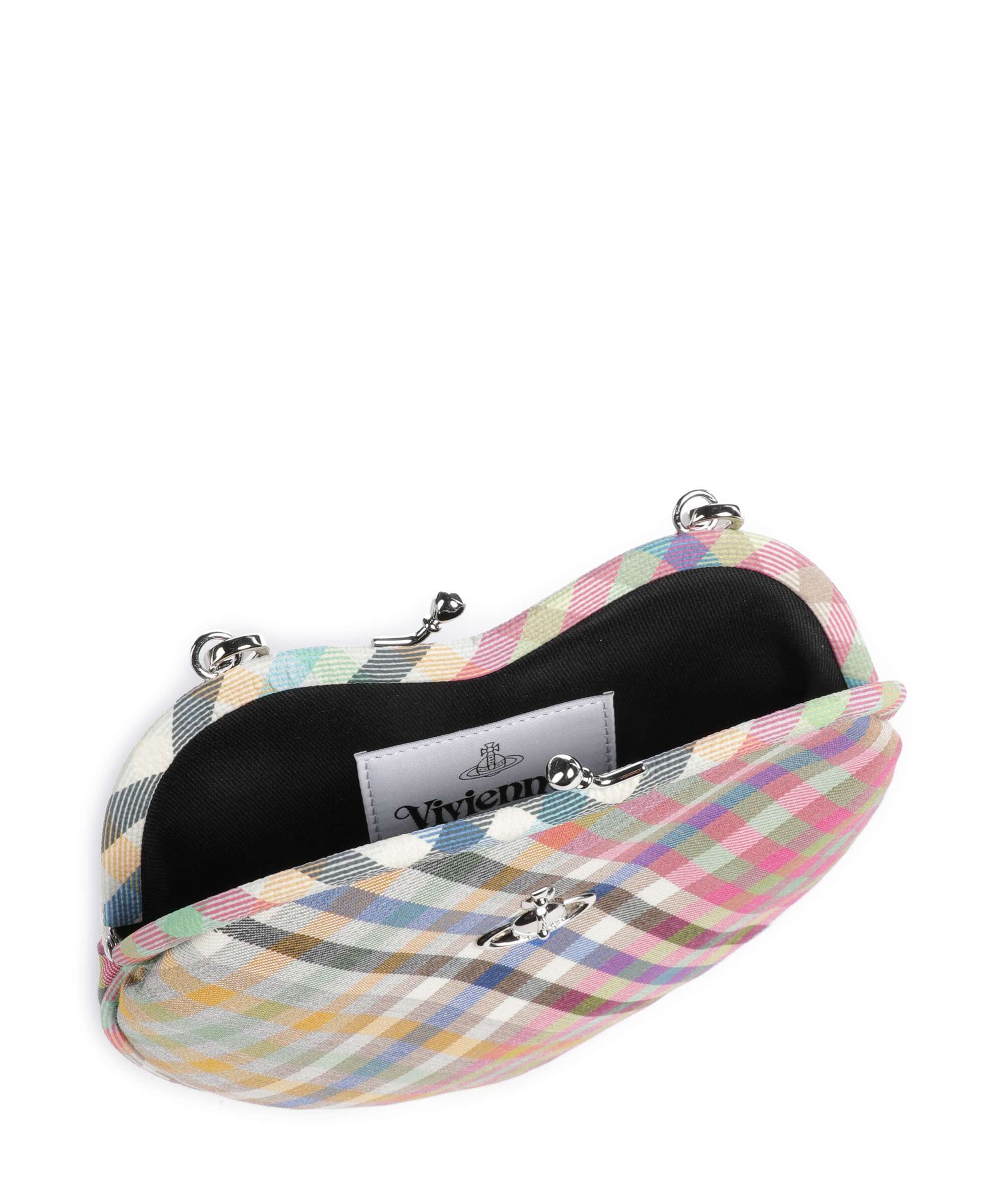 Vivienne Westwood Belle Heart Frame Heather Check Crossbody tas multicolour - Image 6
