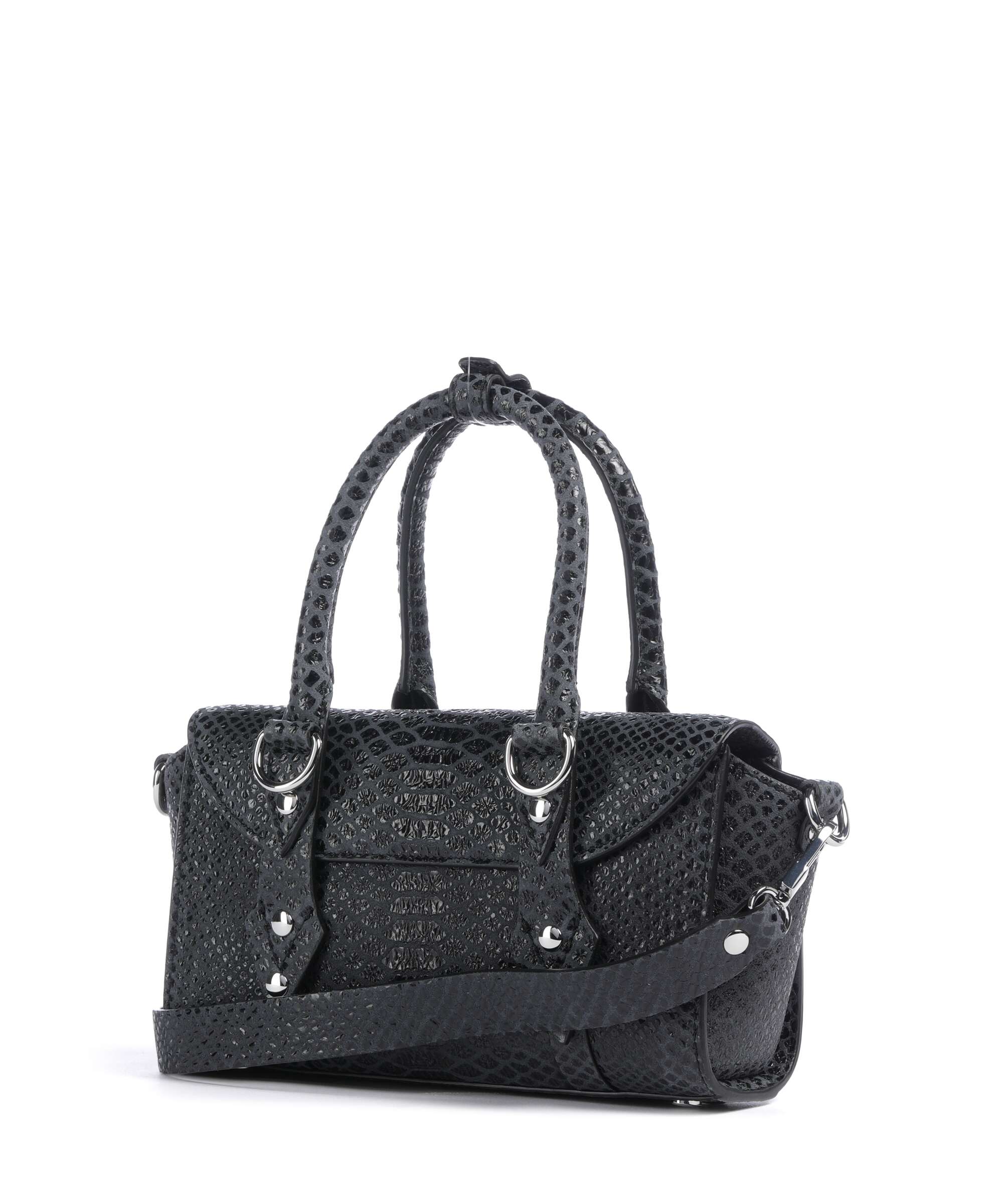 Vivienne Westwood Bettina Snake Effect Mini Handtas dark grey - Image 2