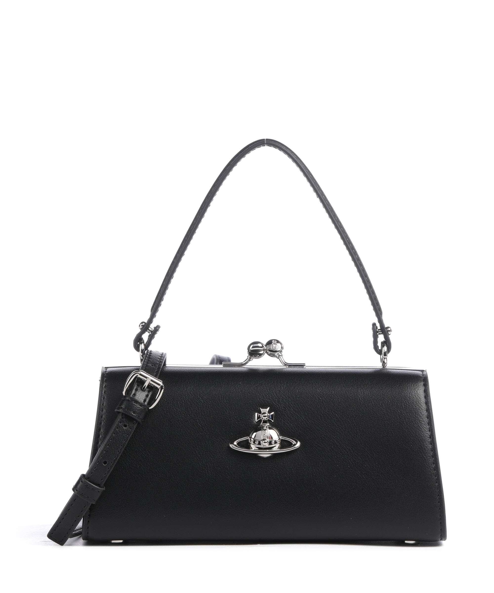 Vivienne Westwood Doll Frame Smooth XL Handtas black