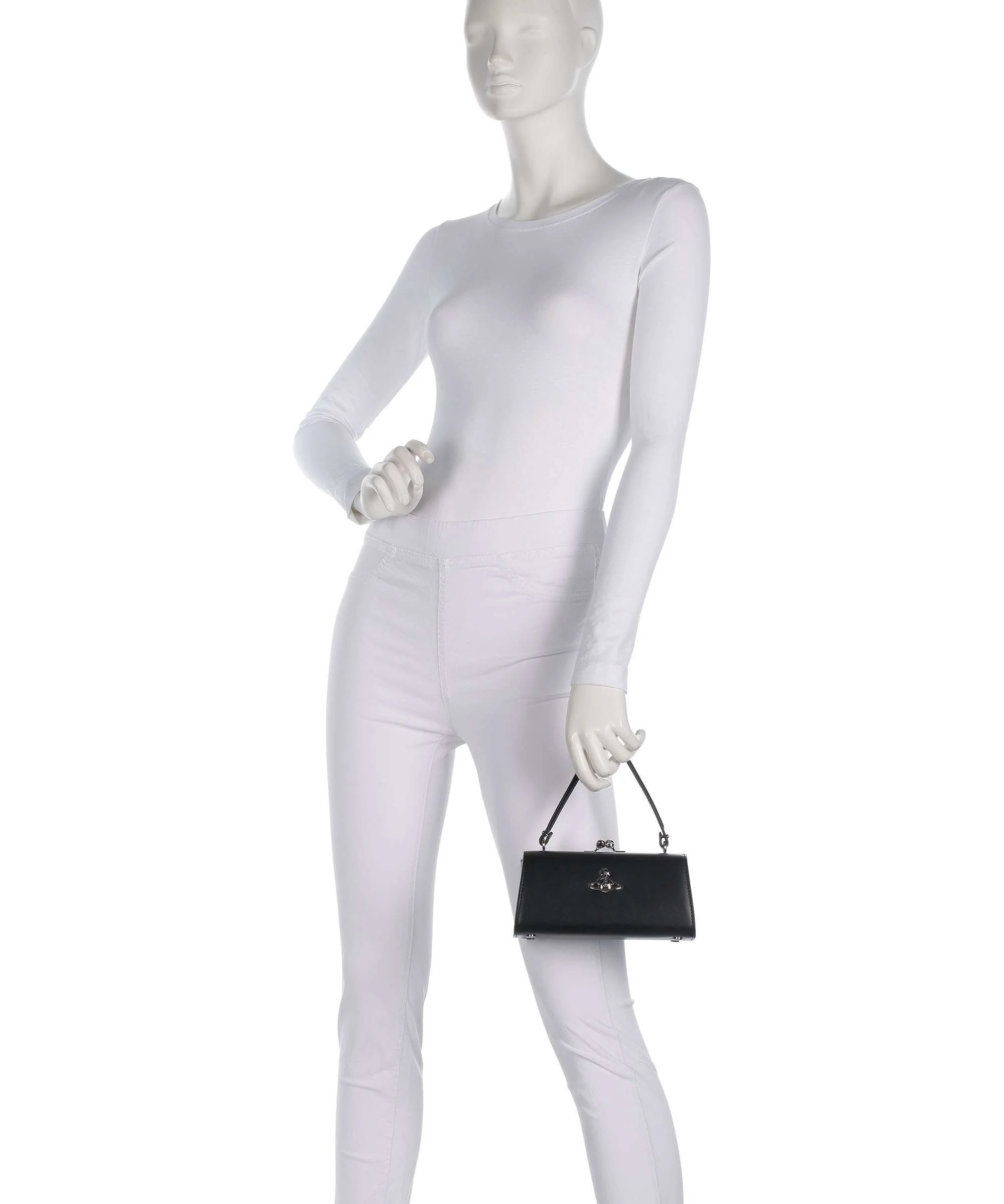 Vivienne Westwood Doll Frame Smooth XL Handtas black - Image 3