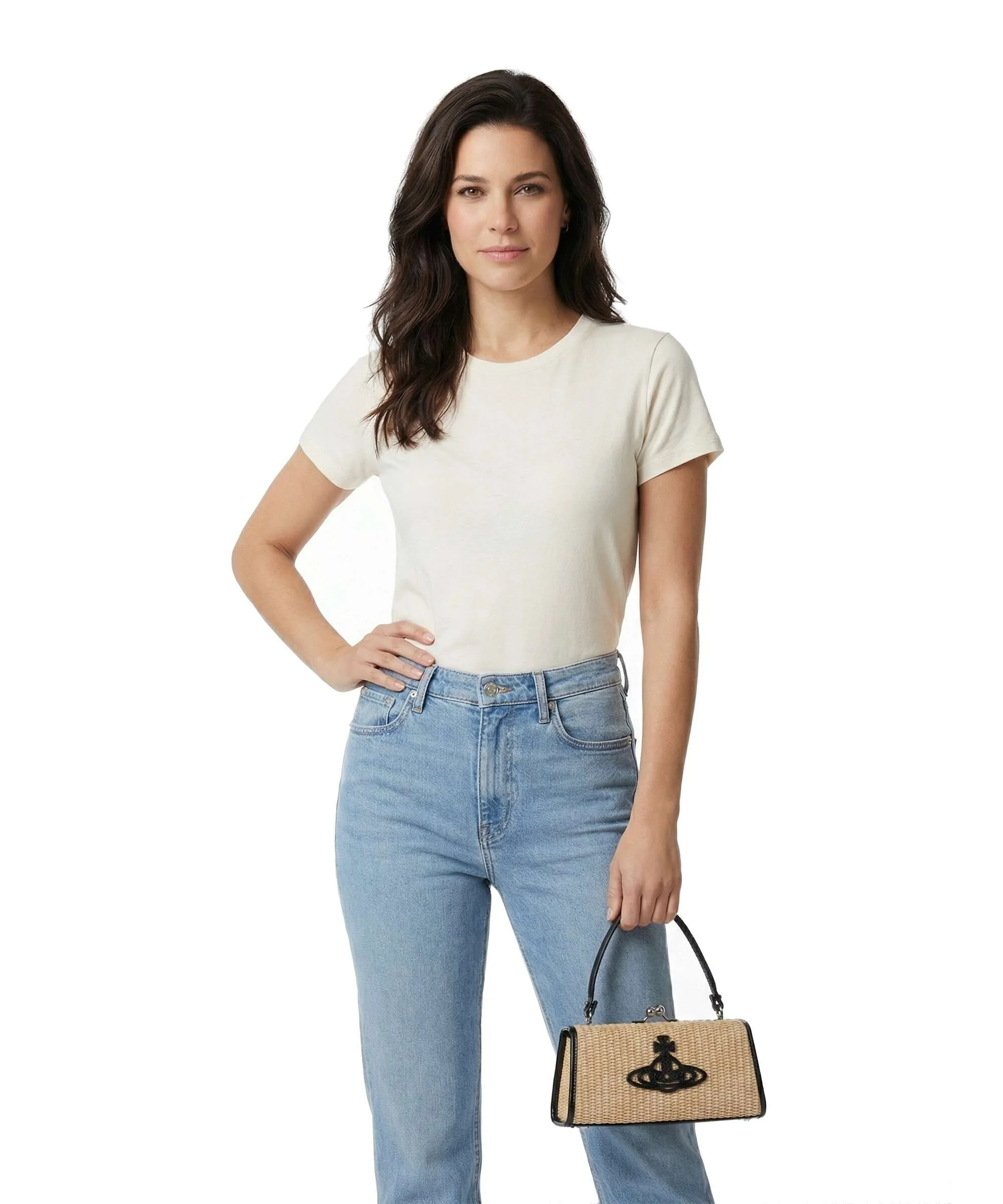 Vivienne Westwood Doll Frame XL Handtas natural - Image 3