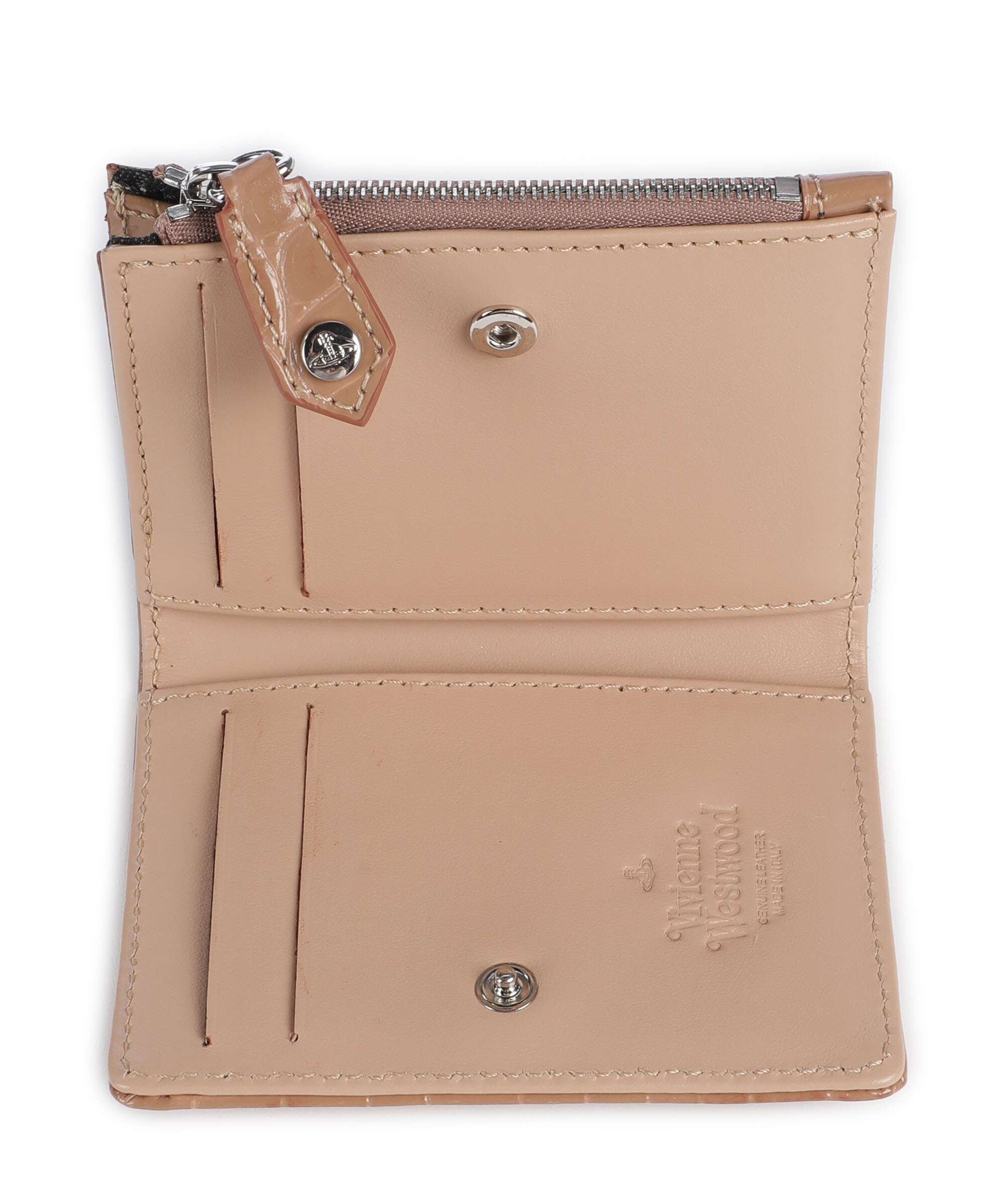 Vivienne Westwood Embossed Croc Slim Portemonnee dusty pink - Image 2