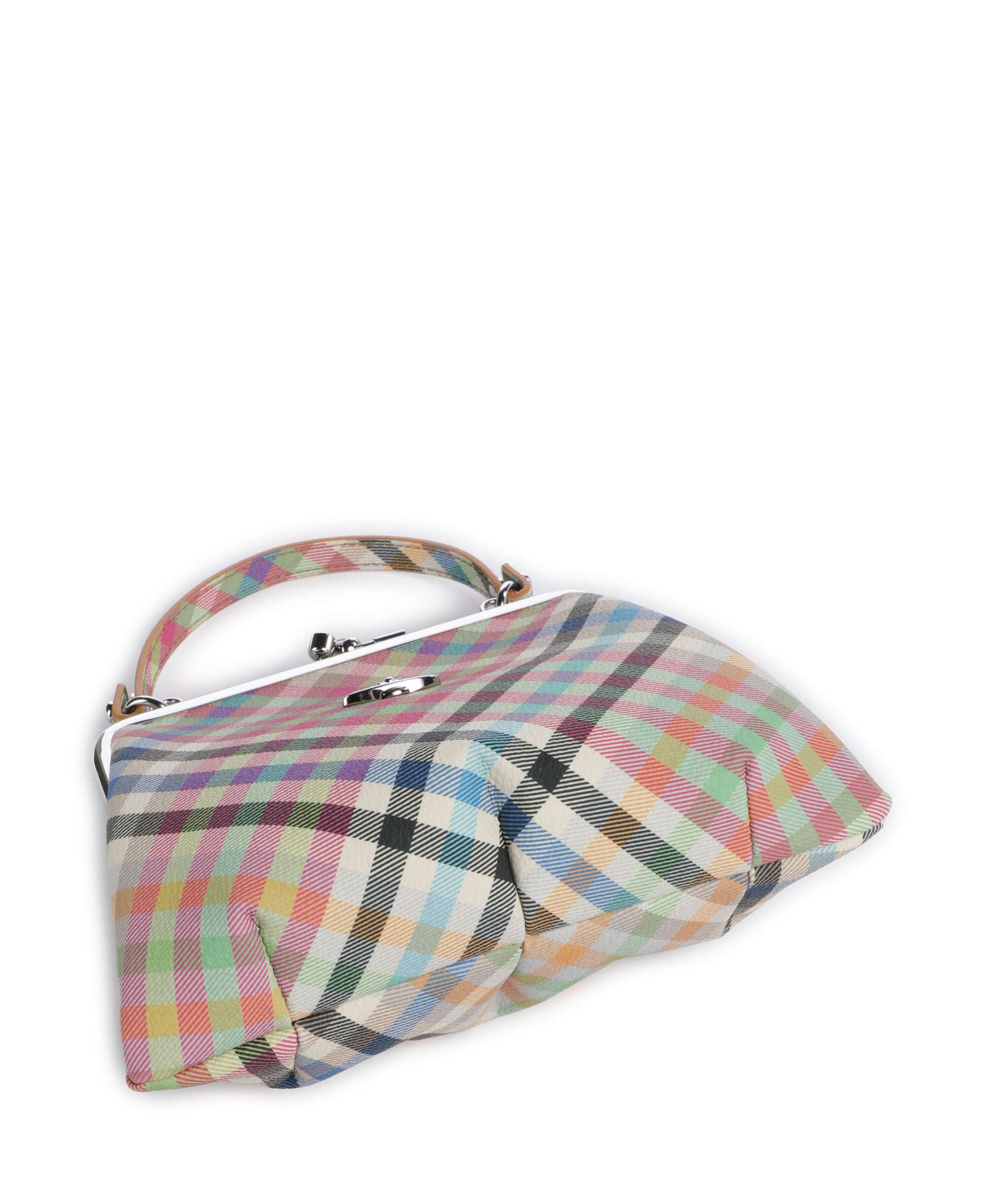 Vivienne Westwood Granny Frame Buccia D'Arancia Handtas heather plaid - Image 5