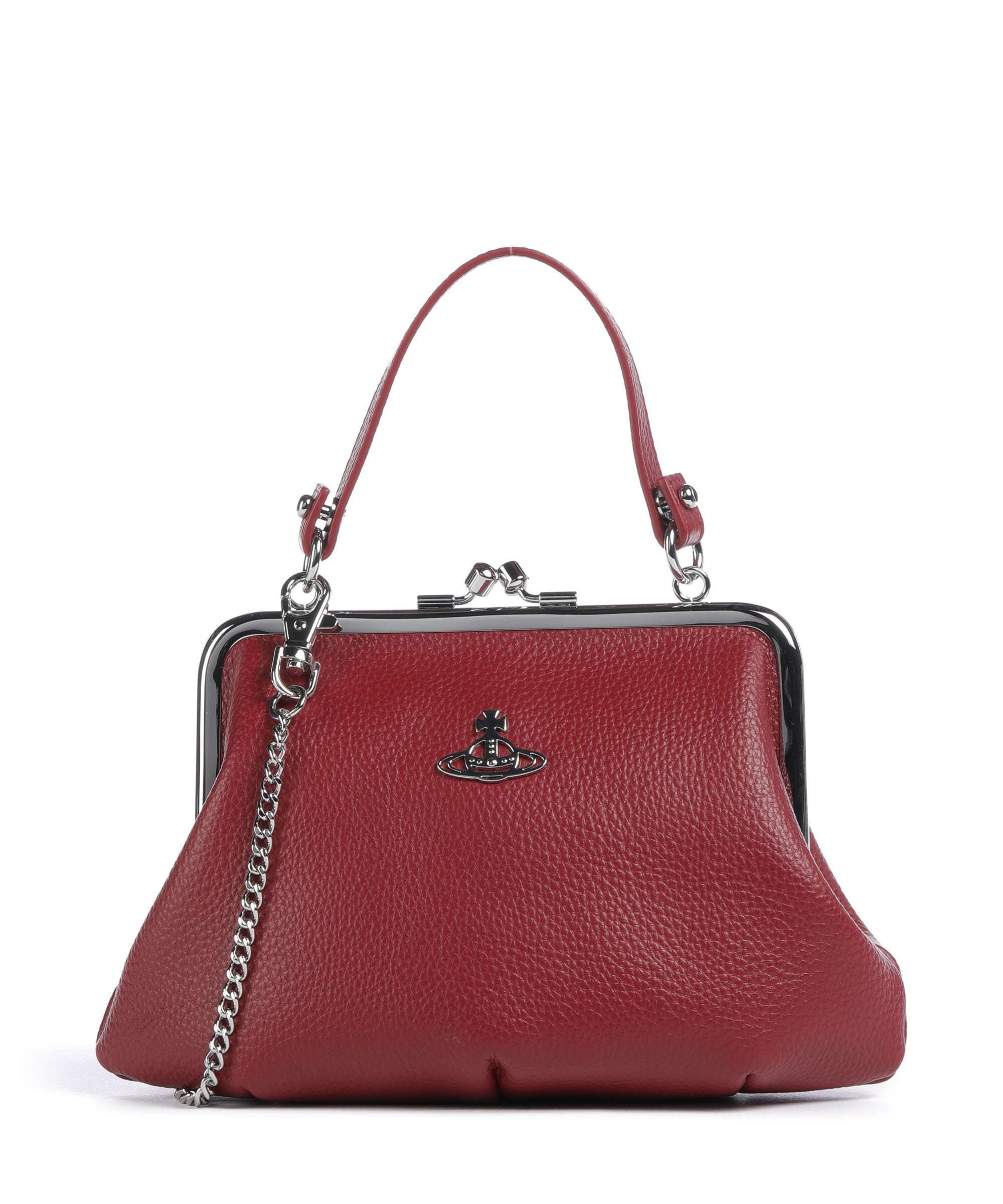 Vivienne Westwood Granny Frame Grain Crossbody tas red