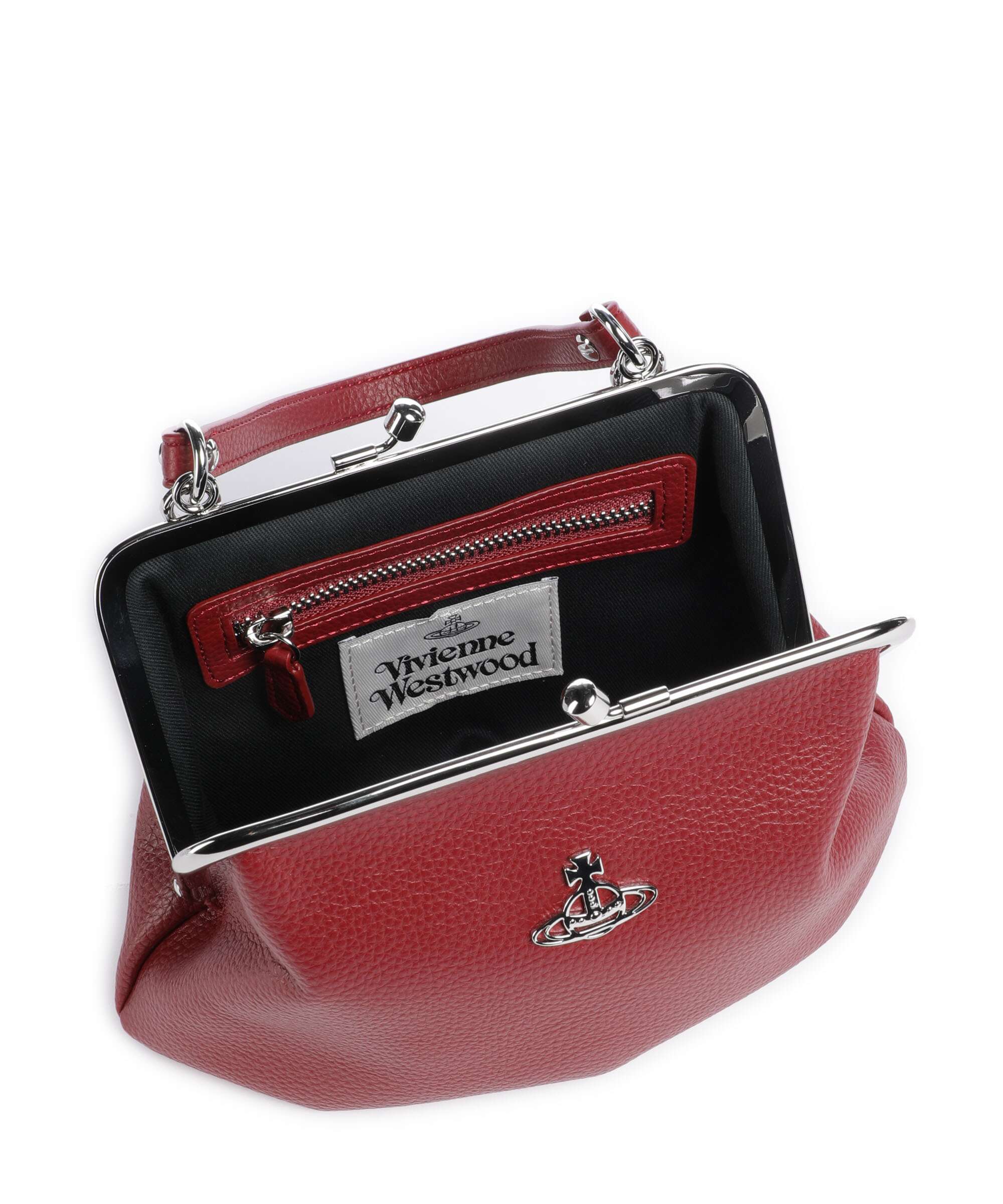 Vivienne Westwood Granny Frame Grain Crossbody tas red - Image 6