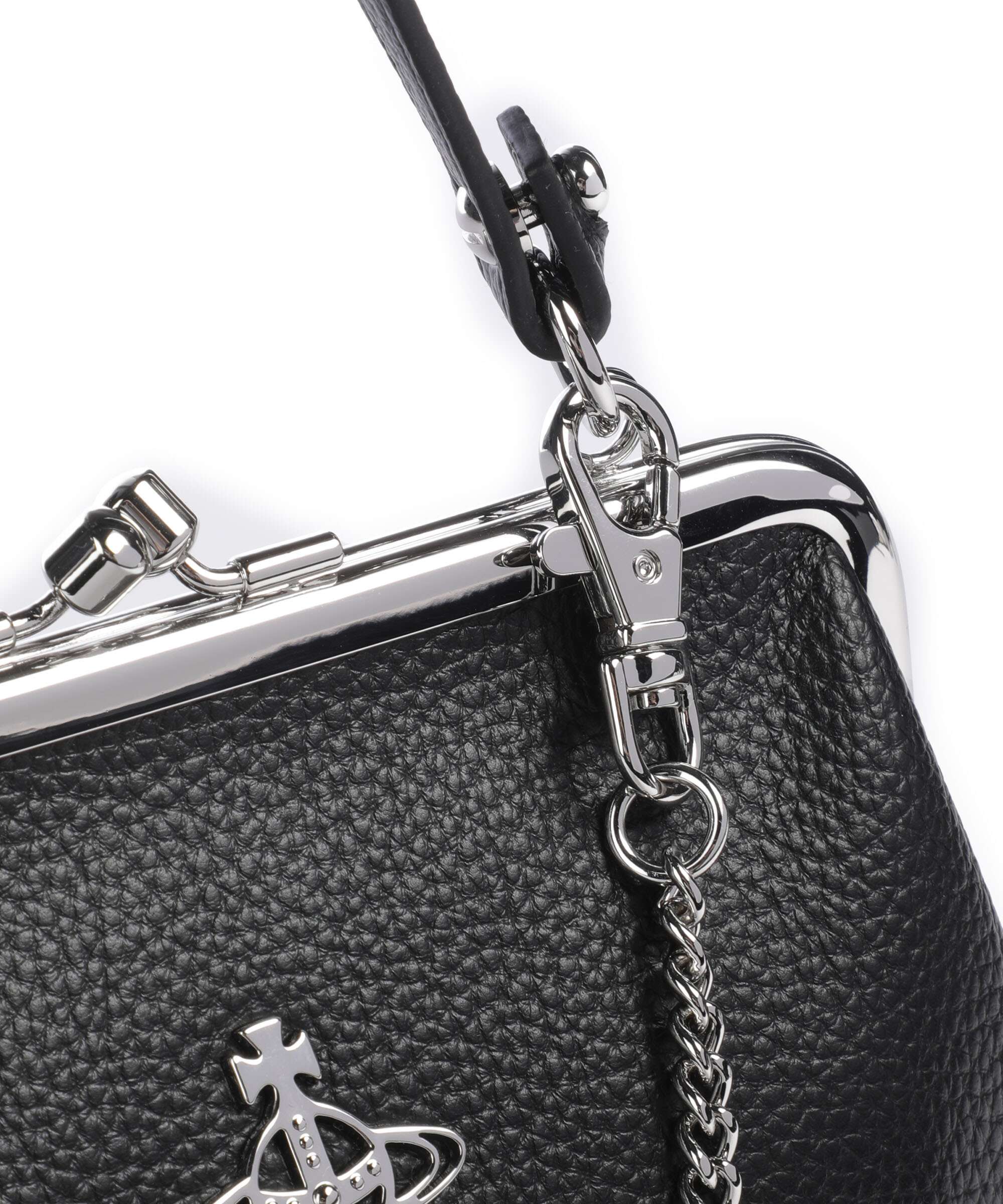 Vivienne Westwood Granny Frame Grain Crossbody tas black - Image 4