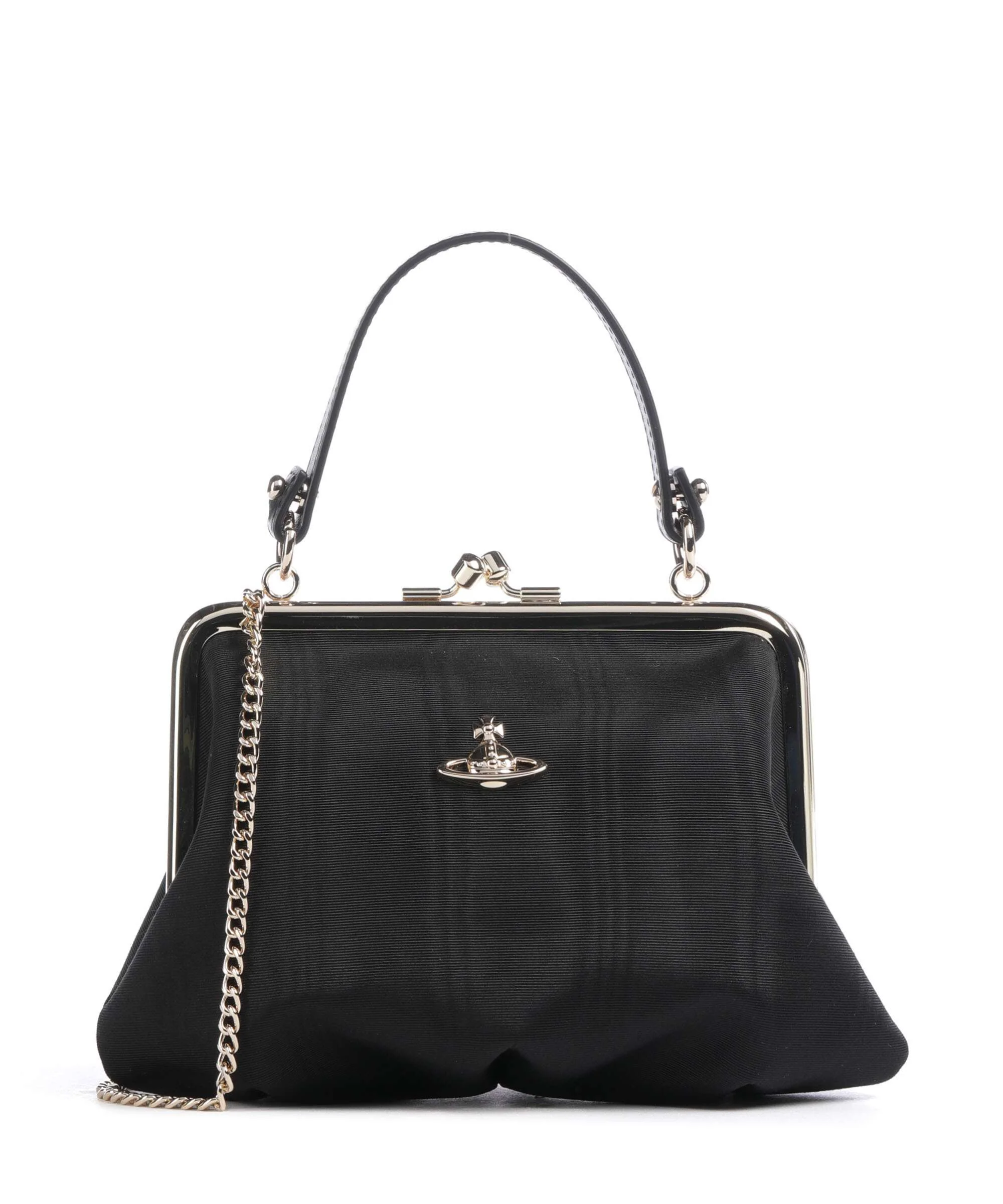 Vivienne Westwood Granny Frame Moire Handtas black