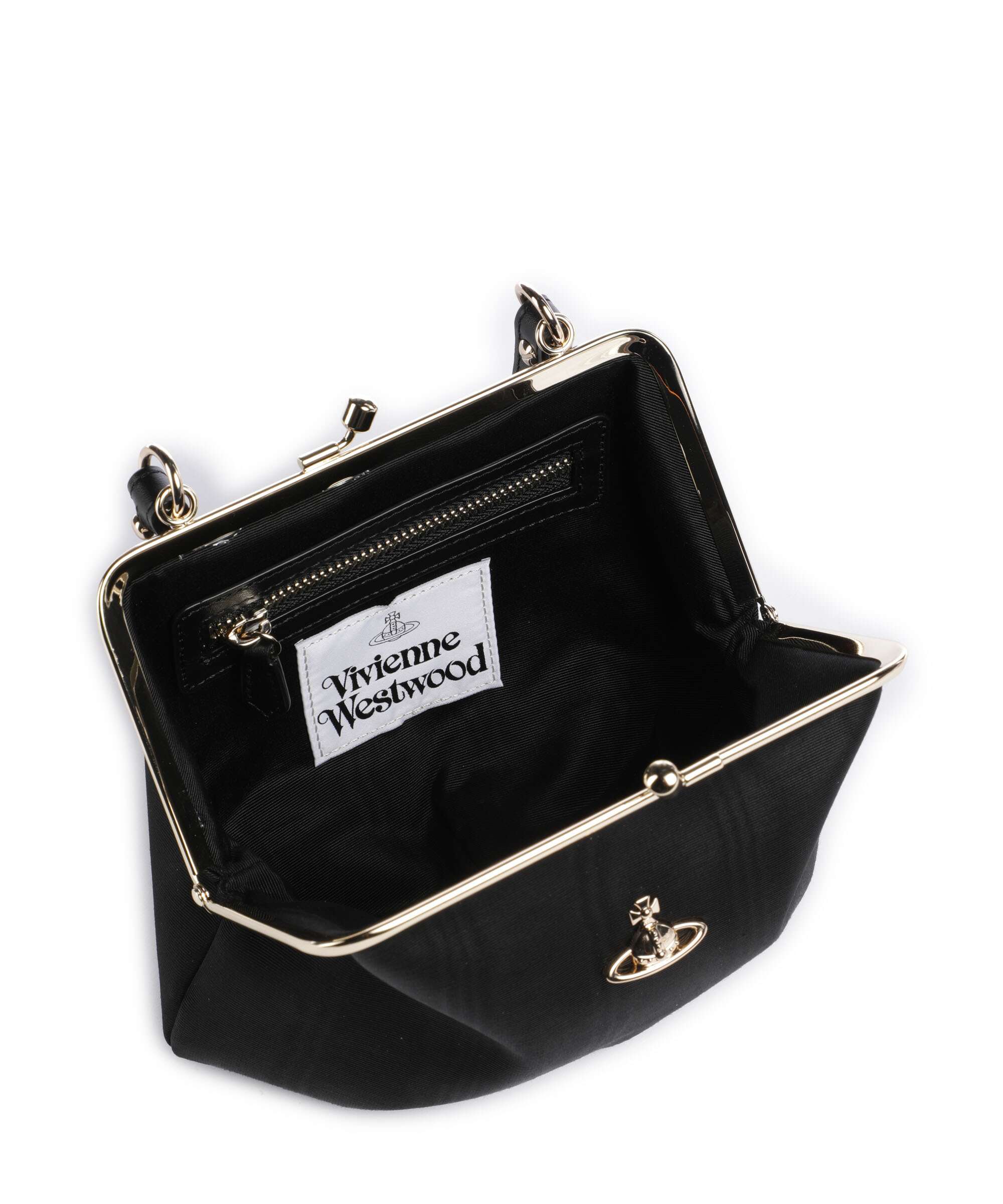 Vivienne Westwood Granny Frame Moire Handtas black - Image 5