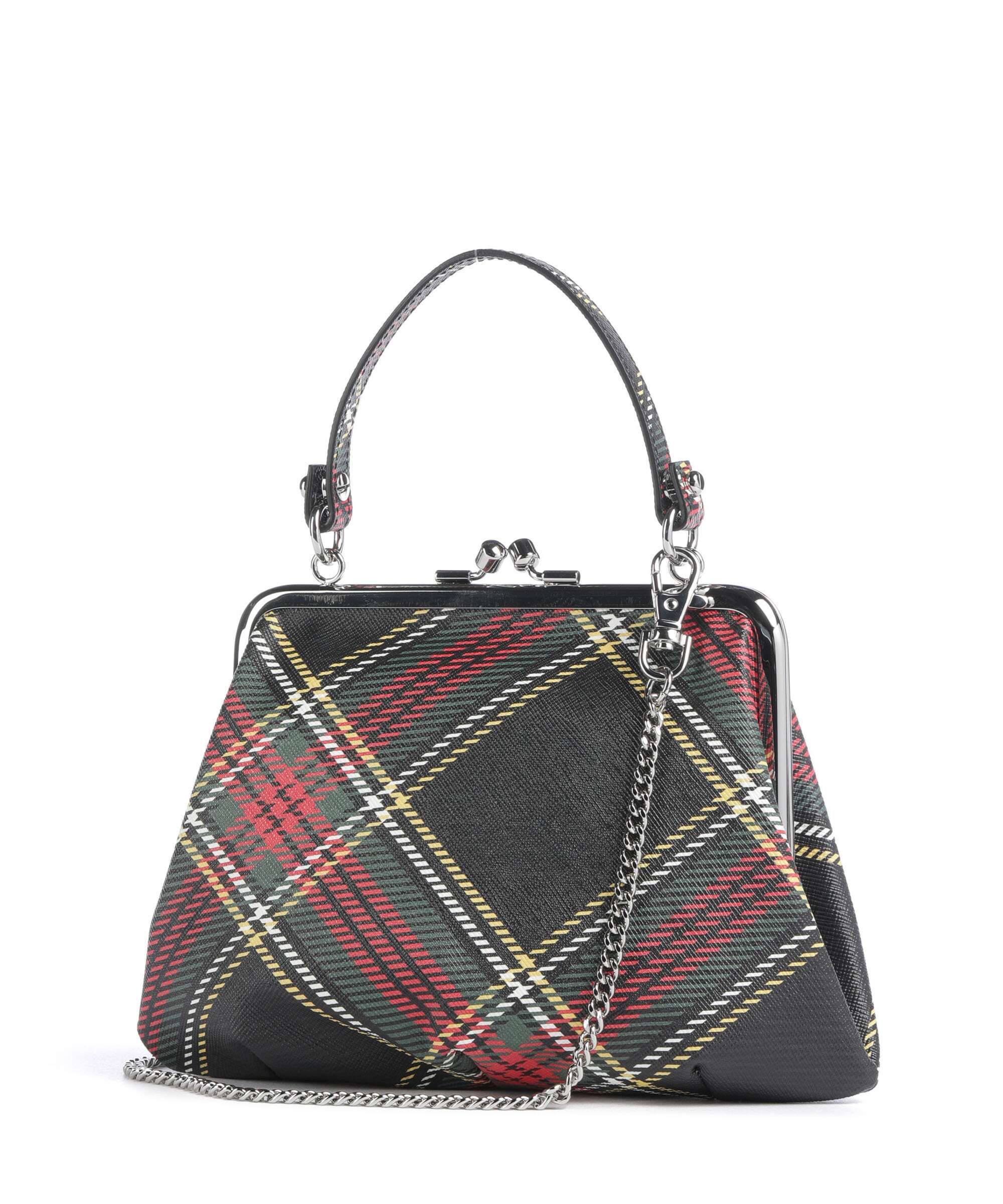 Vivienne Westwood Granny Frame Saffiano Printed Handtas chelsea tartan - Image 2