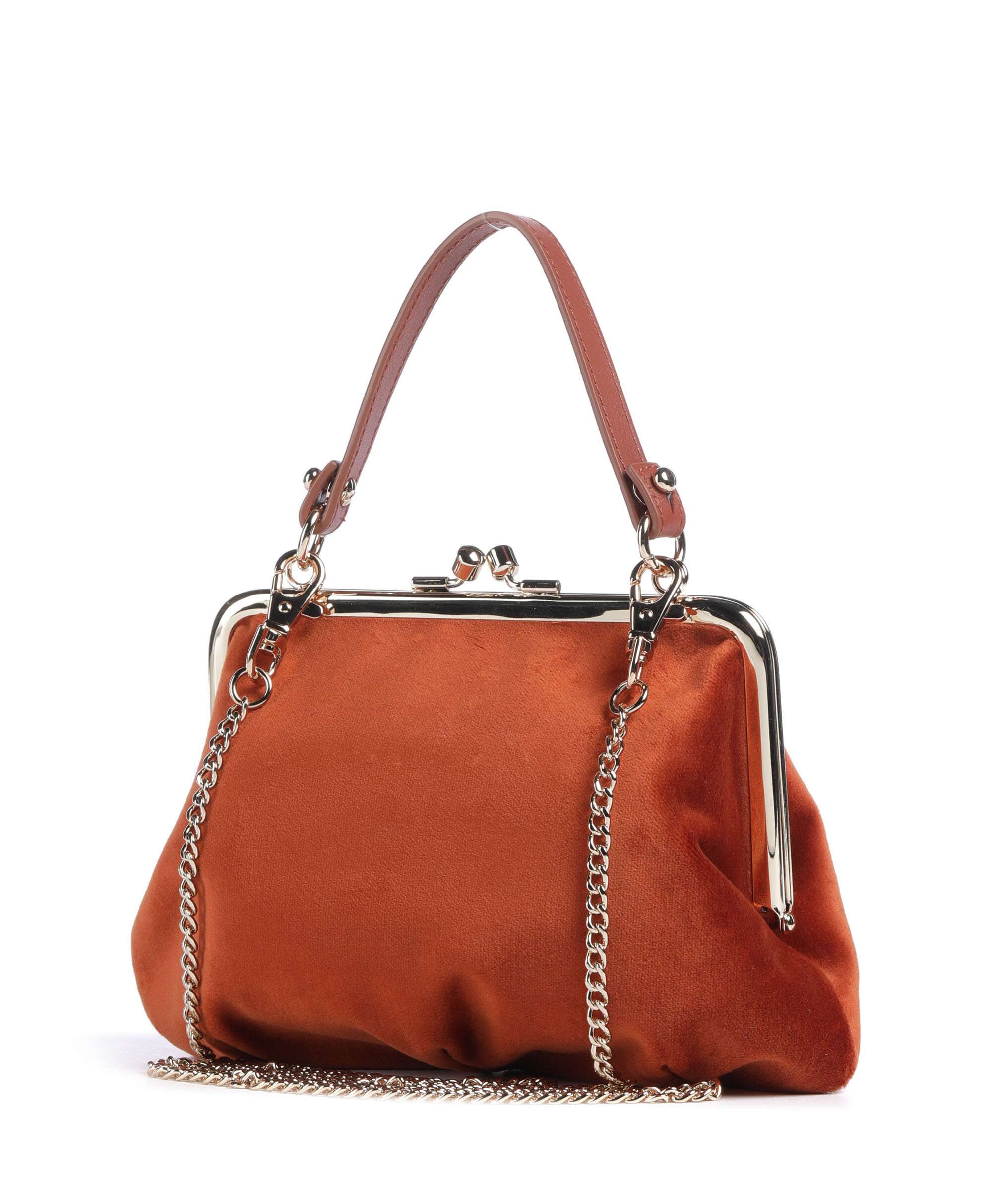 Vivienne Westwood Granny Frame Velvet Crossbody tas burnt orange - Image 2