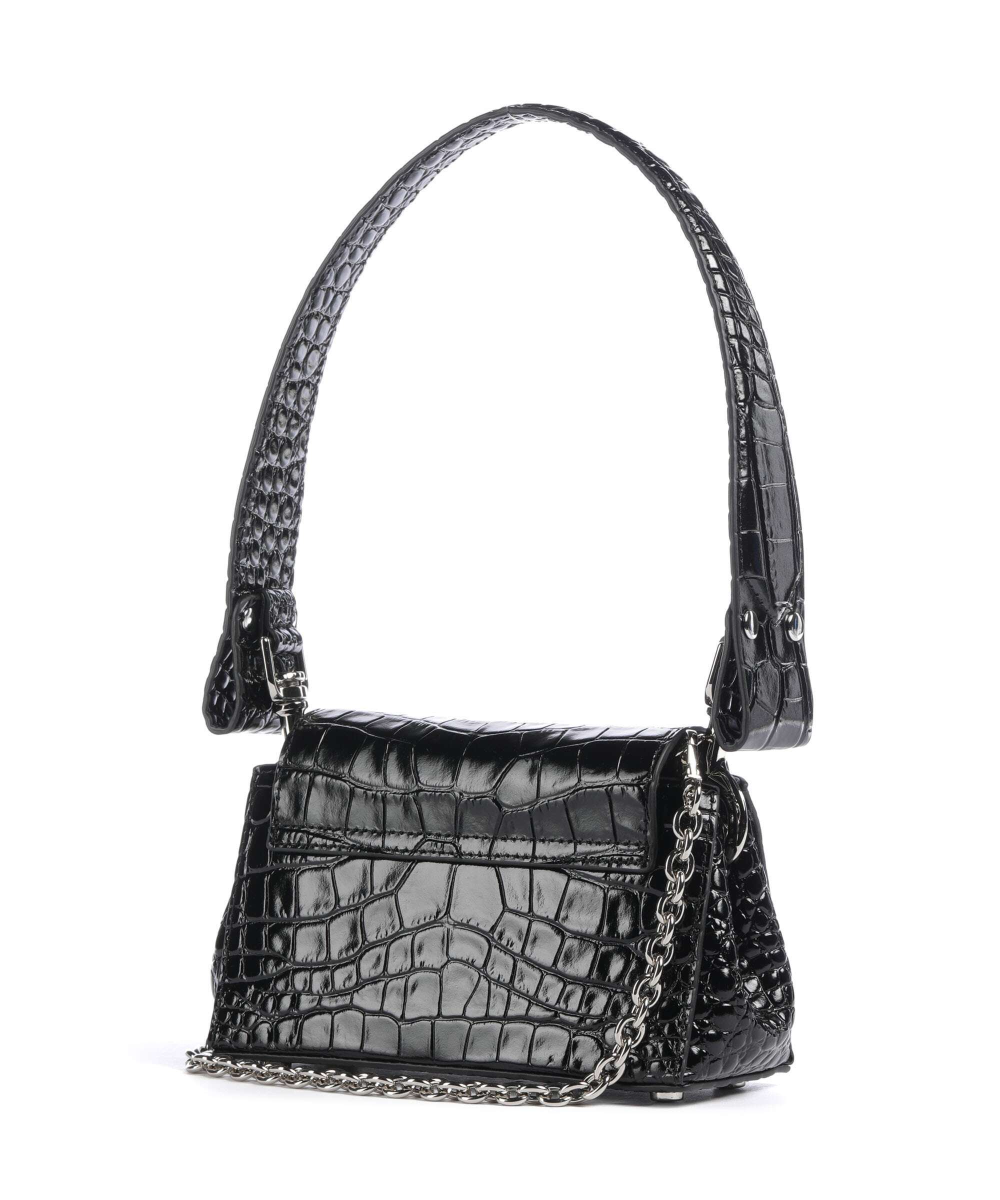 Vivienne Westwood Hazel Embossed Croc Small Schoudertas black - Image 2