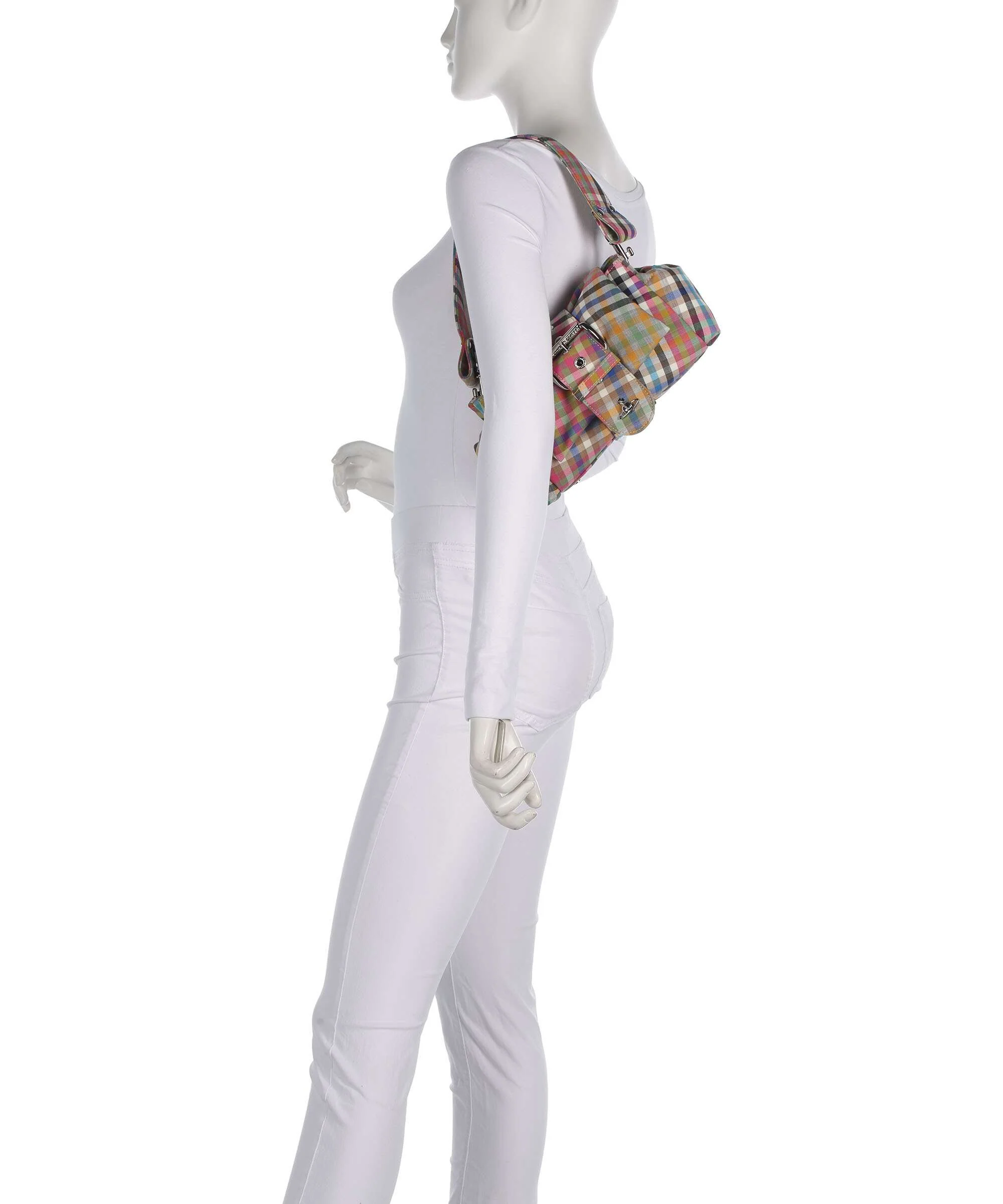 Vivienne Westwood Hazel Heather Check Treasure Schoudertas multicolour - Image 3